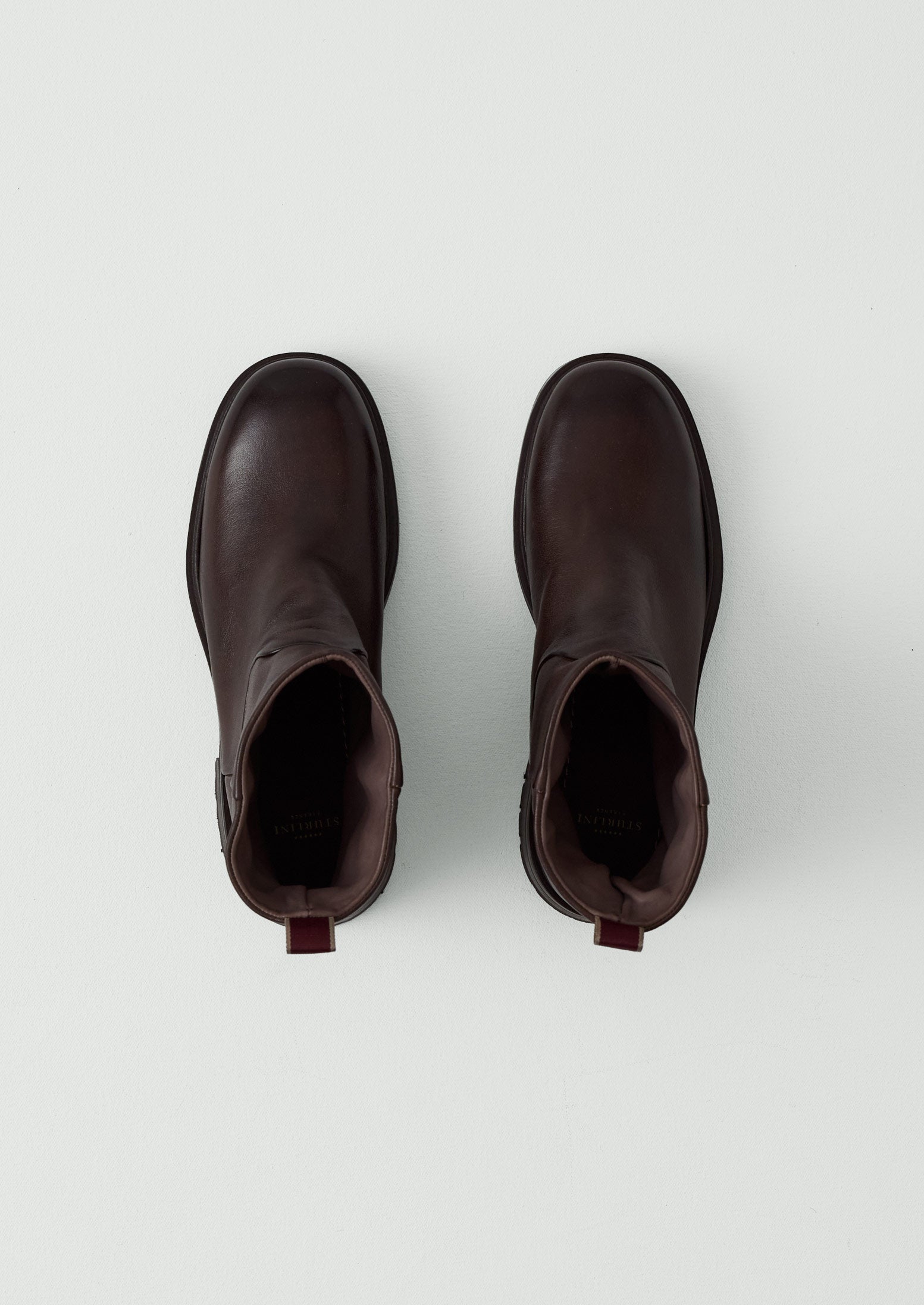 Sturlini Mid Leather Pull On Boots | Dark Brown | TOAST