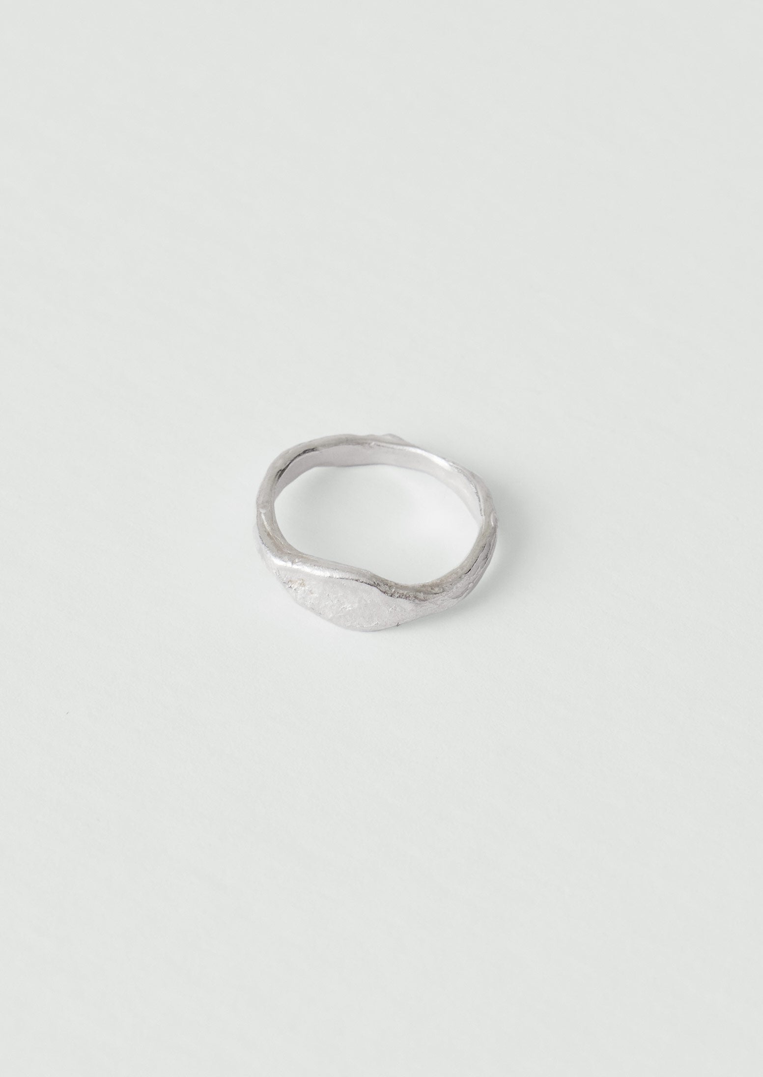 Emily Nixon Silver Stone Signet Ring | Silver | TOAST