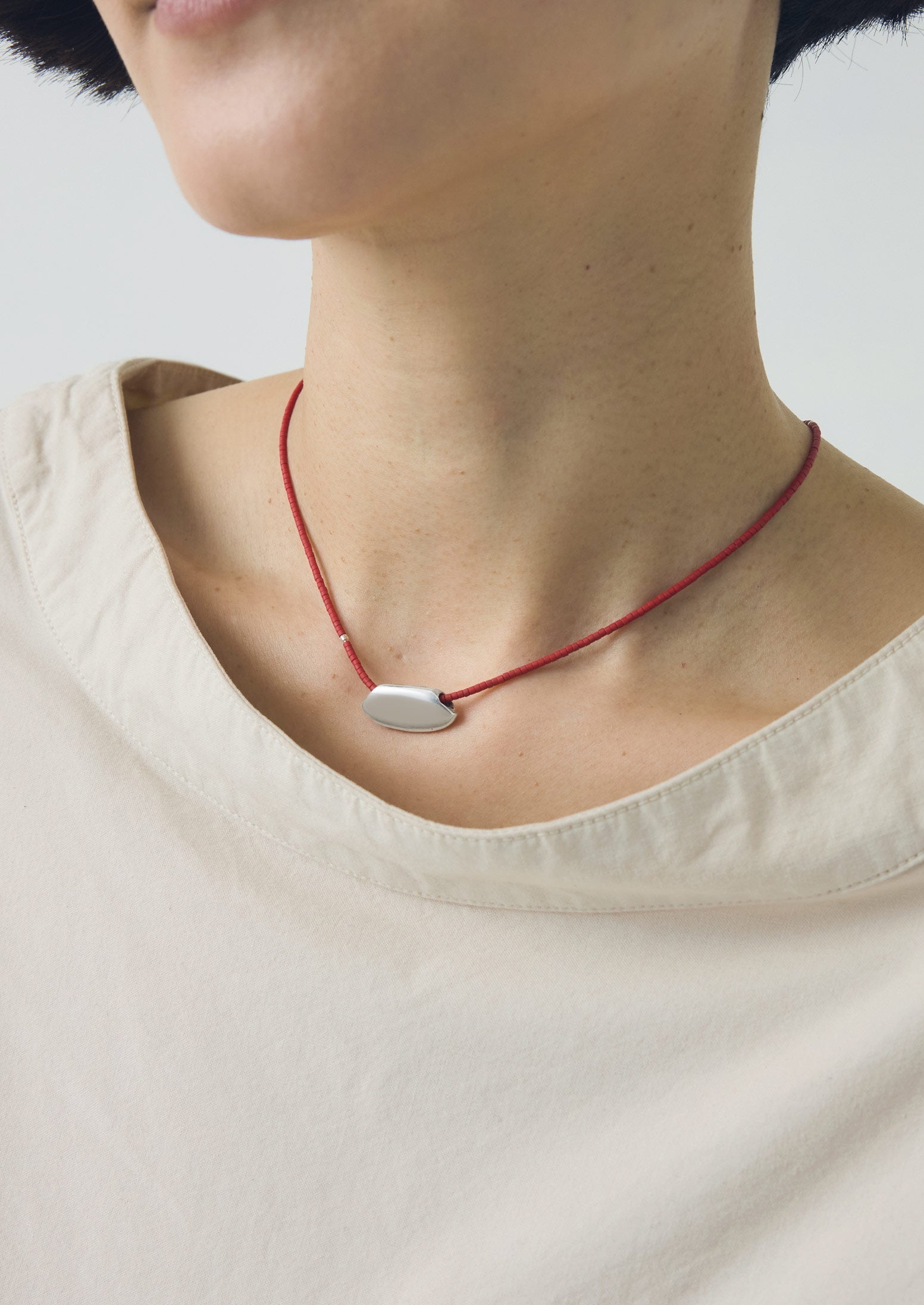 Helena Rohner Miyuki Oval Necklace | Tomato | TOAST