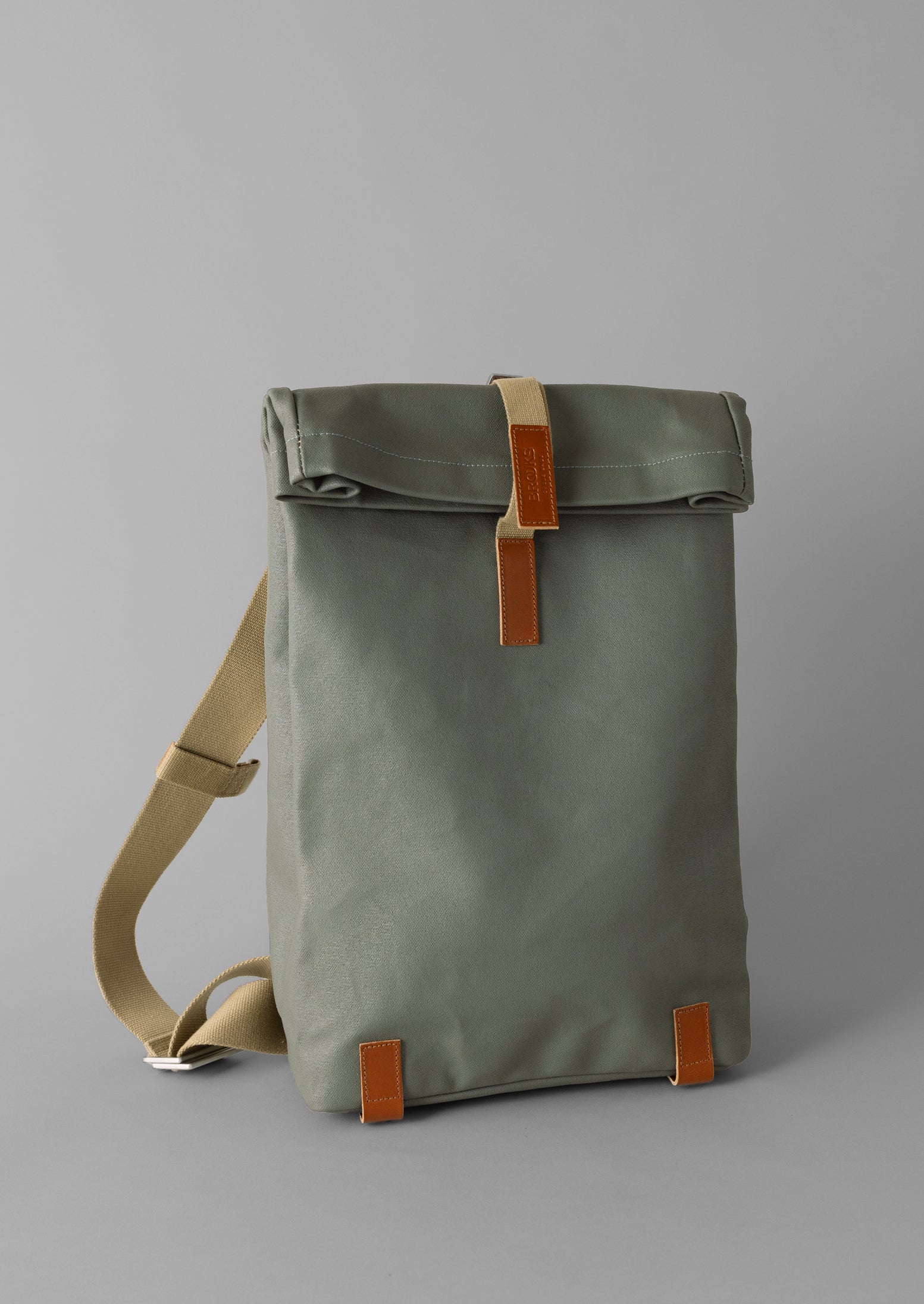 Brooks England Pickwick Canvas Backpack | Sage | TOAST