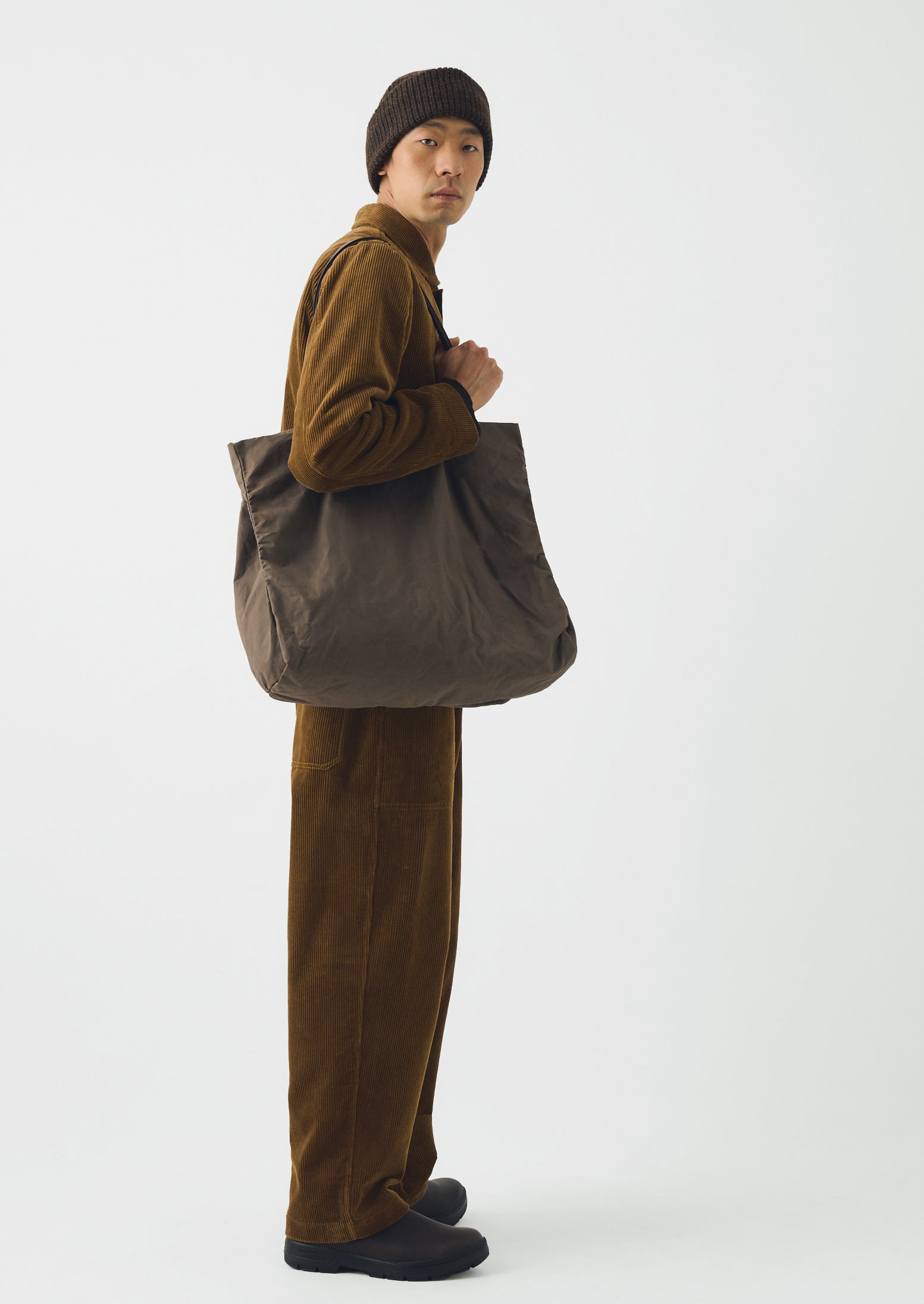 Kate Sheridan Giga Waxed Cotton Tote Bag | Bracken | TOAST