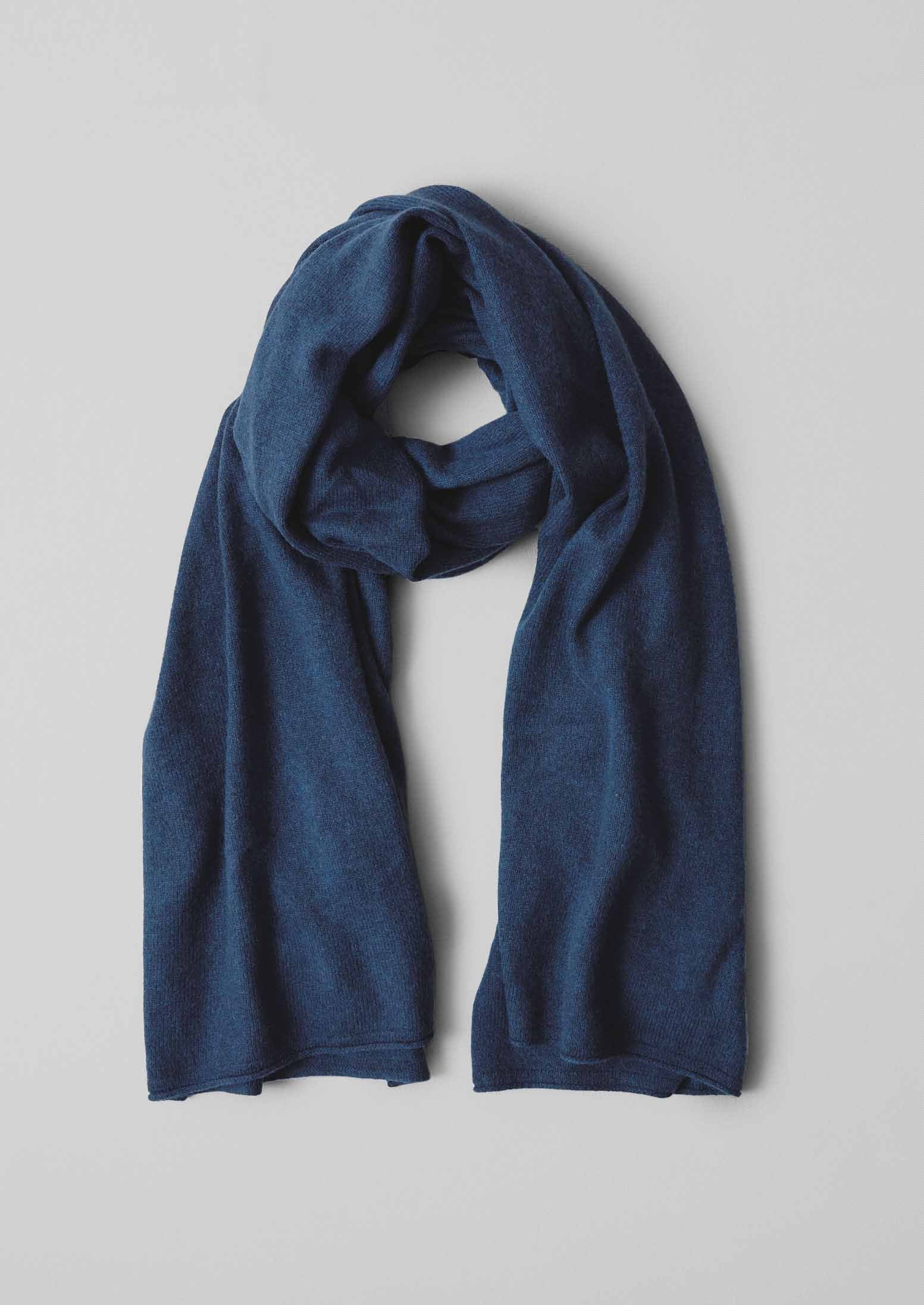 Cashmere Wool Wrap Scarf | Navy | TOAST