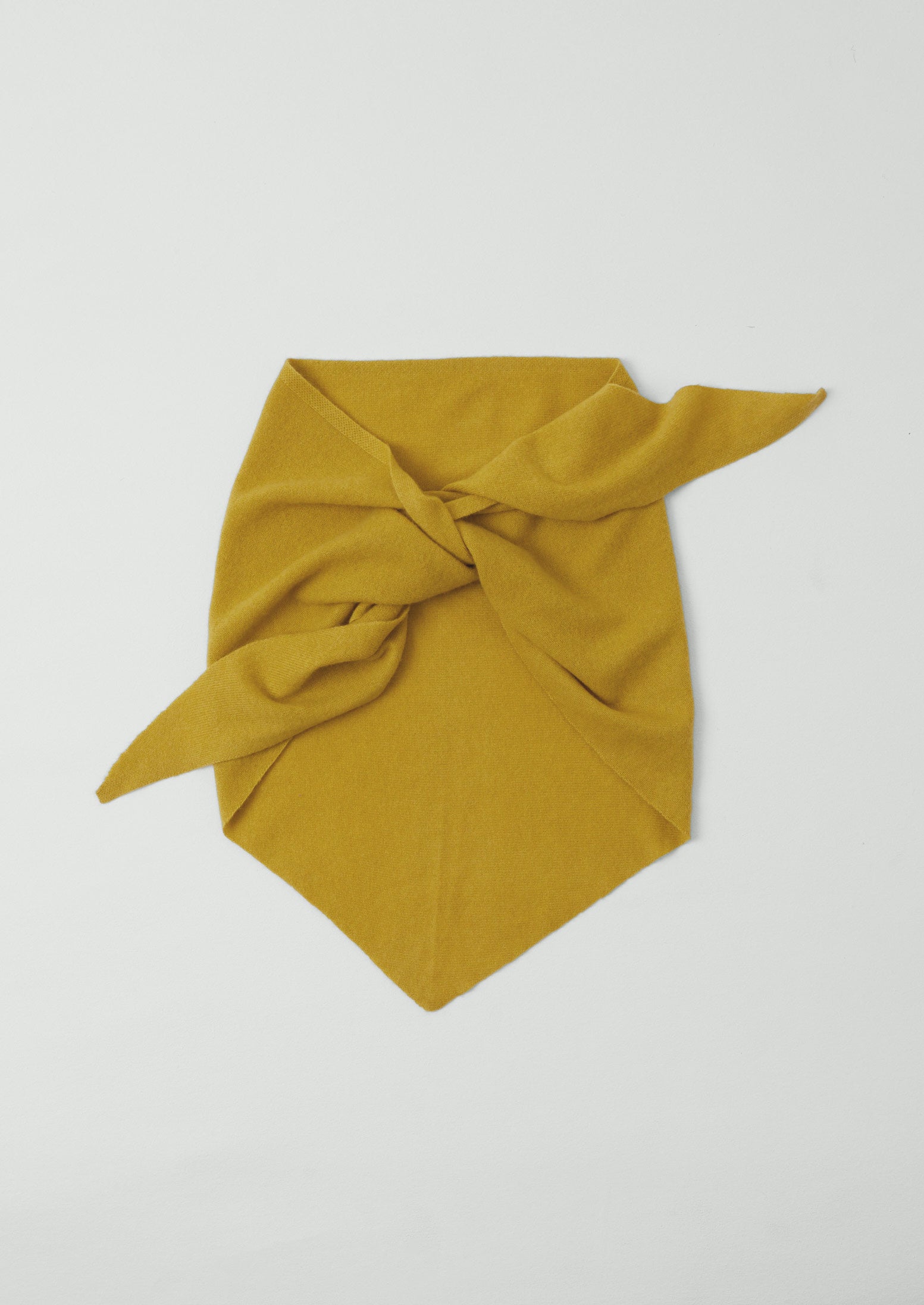 Wool Cashmere Large Bandana | Yellow Moss | TOAST