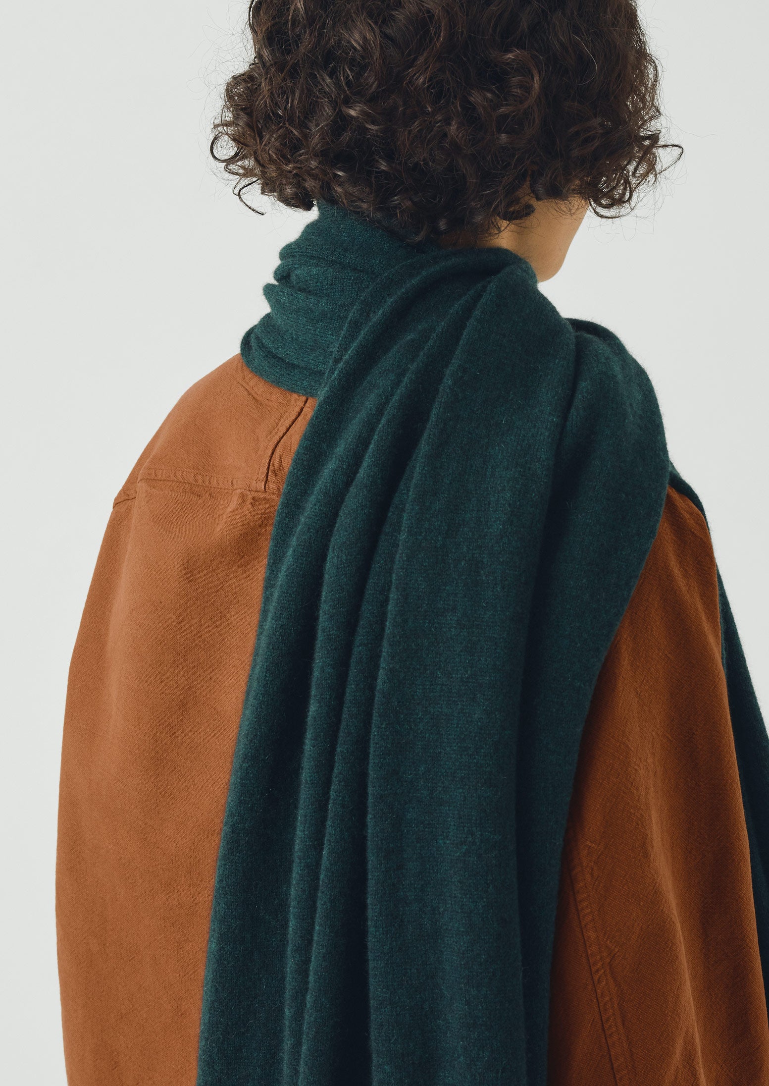 Cashmere Wool Wrap Scarf | Peacock | TOAST