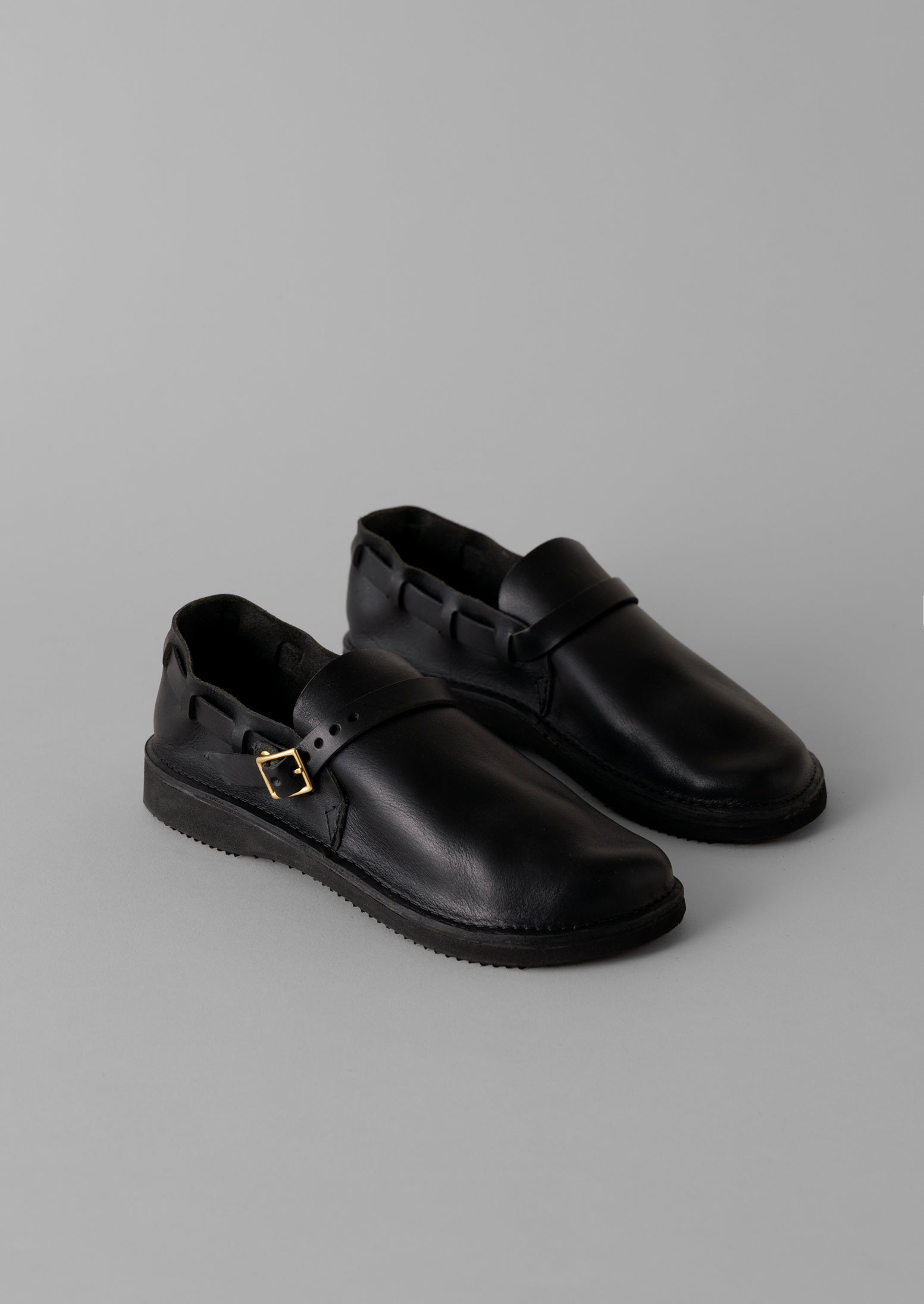 Aurora Leather Shoes | Black | TOAST