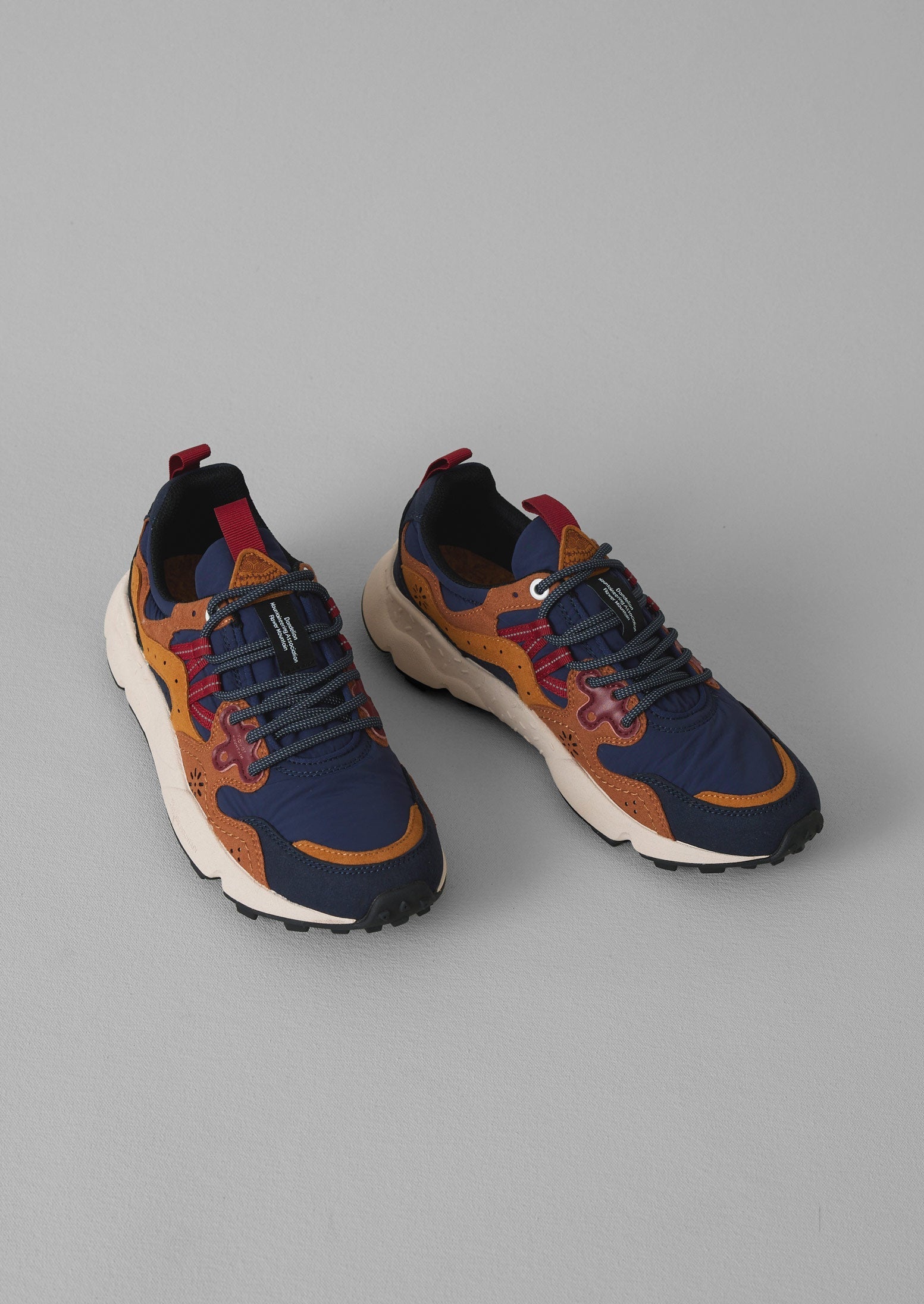 Flower Mountain Yamano Kaiso Sneakers | Indigo/Ginger | TOAST