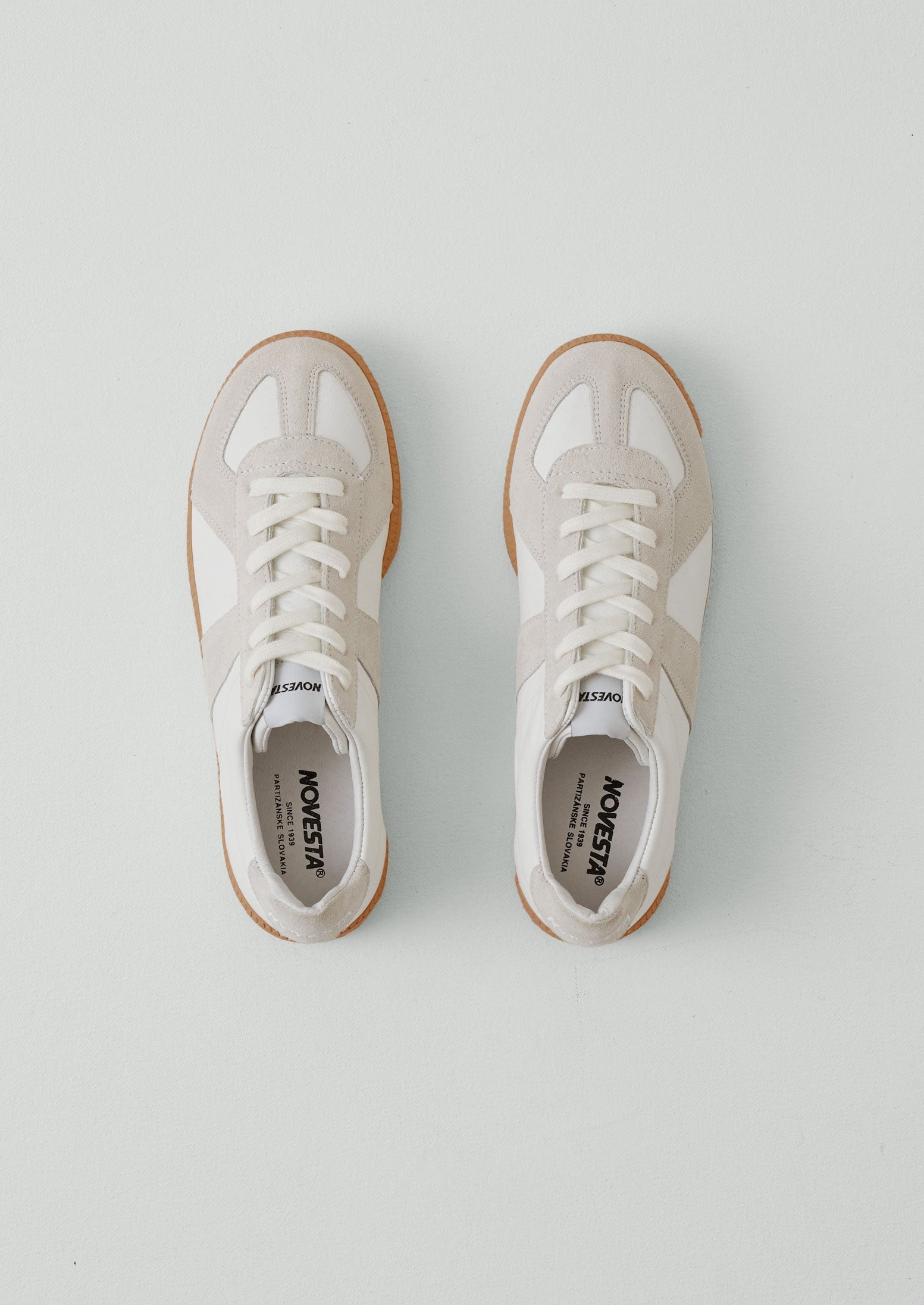 Novesta Gat Leather Sneakers | Ecru | TOAST