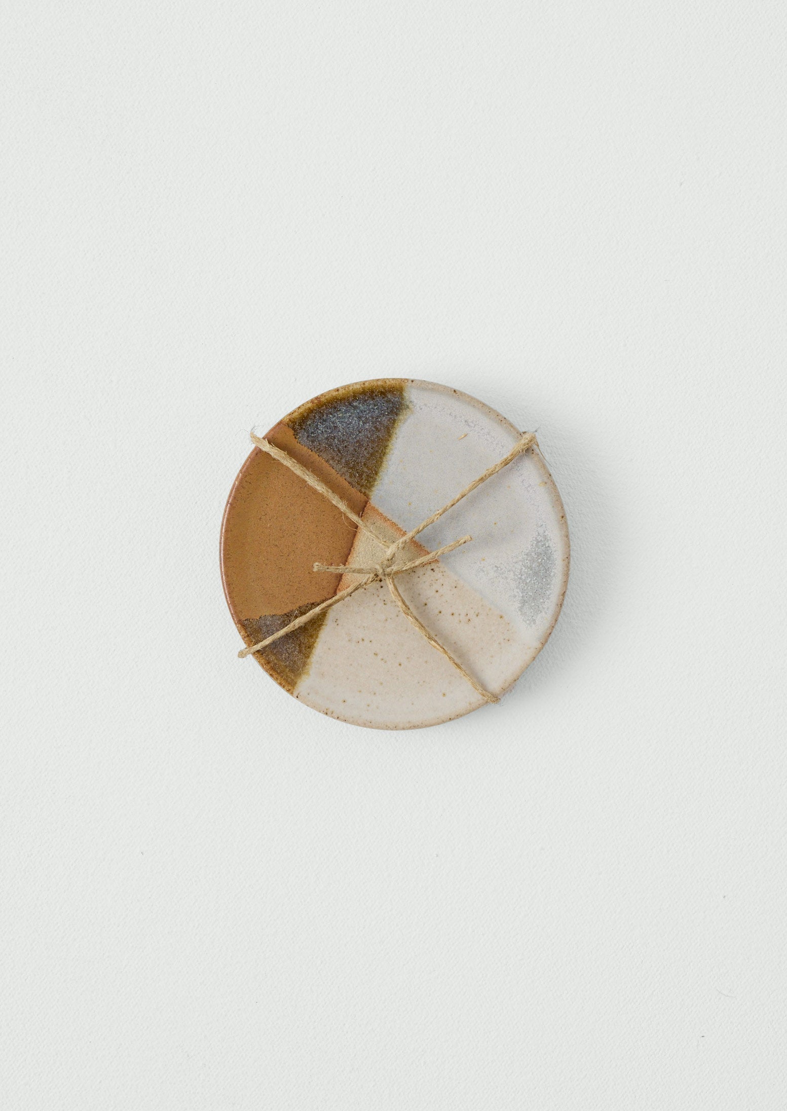 Liz Vidal Dipped Coaster Set | Rust/Grey | TOAST