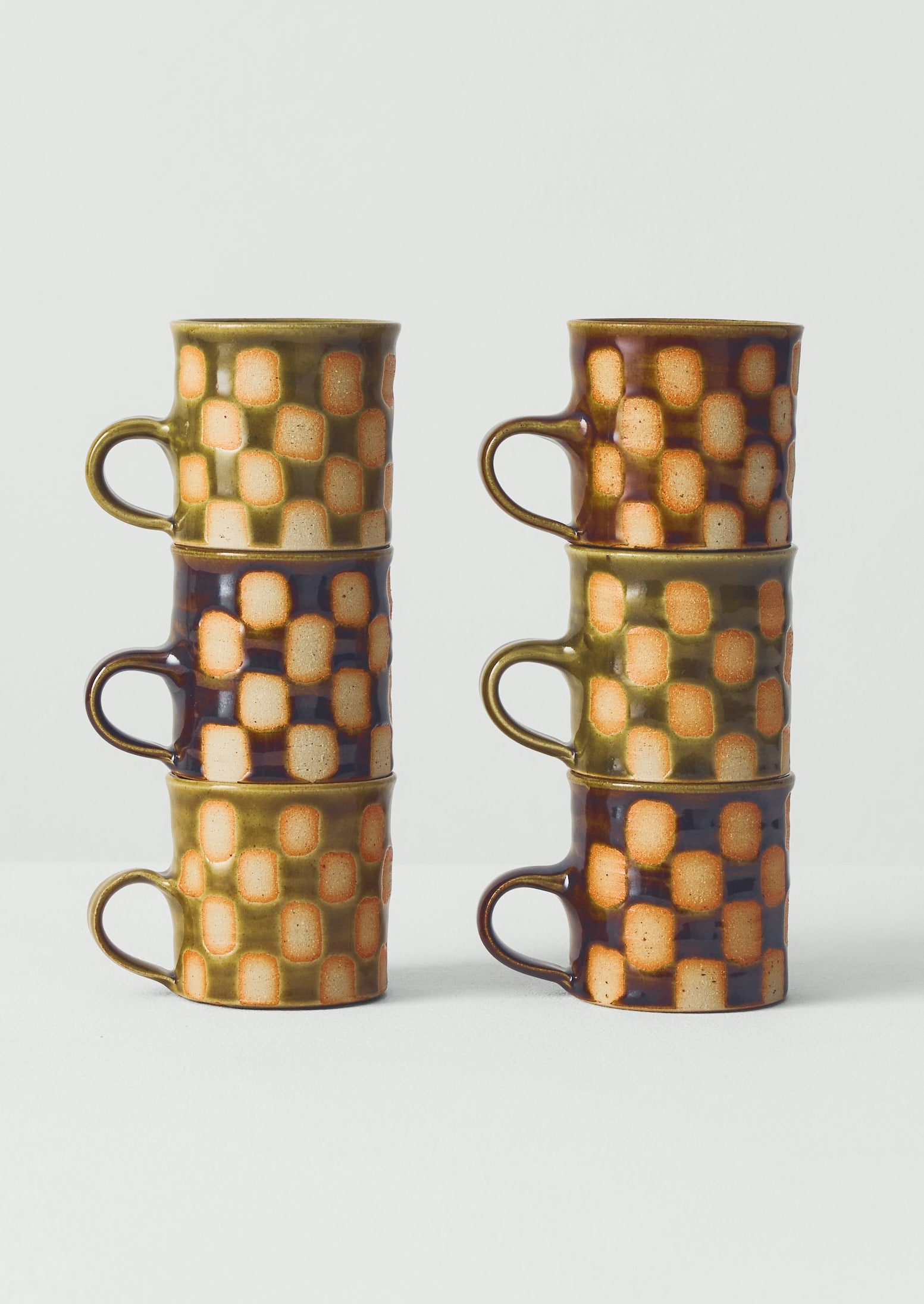 Edmund Davies Checkerboard Mug | Dark Honey | TOAST