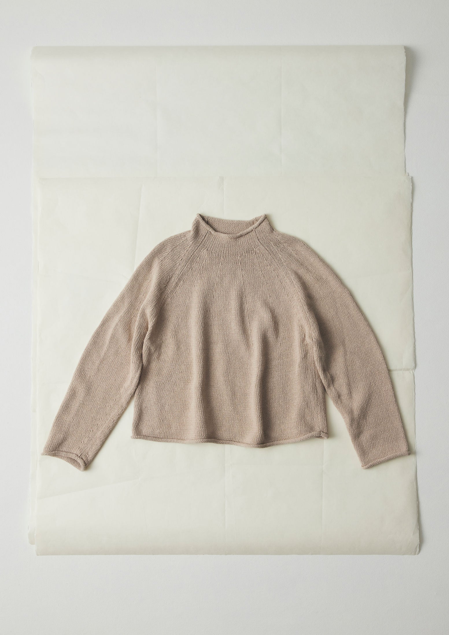 トップス argue/COTTON RELIEF LT Organic Cotton Linen Easy Sweater | Parchment | TOAST