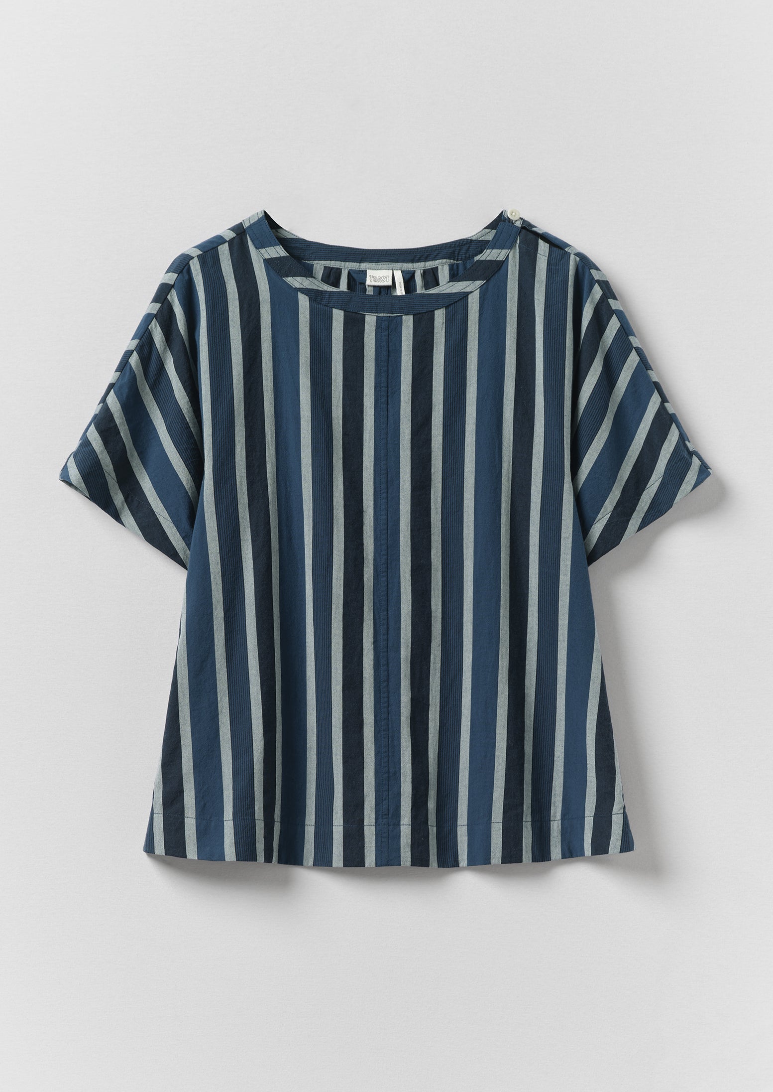 トップス genre / PTT SMOCK (STRIPE) Stripe Cotton Smock Top | French Blue | TOAST
