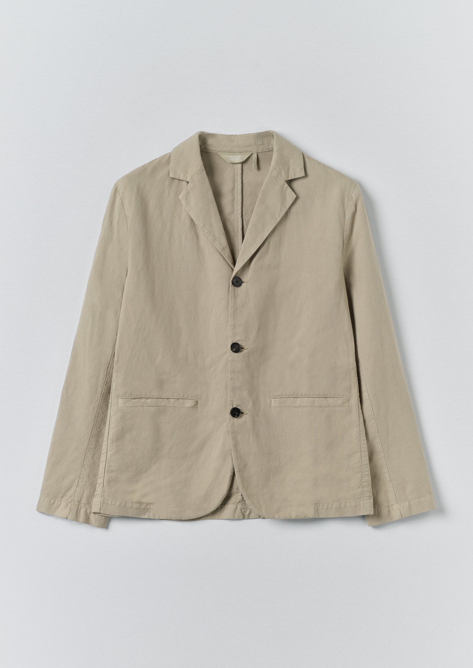 High Break Cotton Linen Blazer | Salt | TOAST