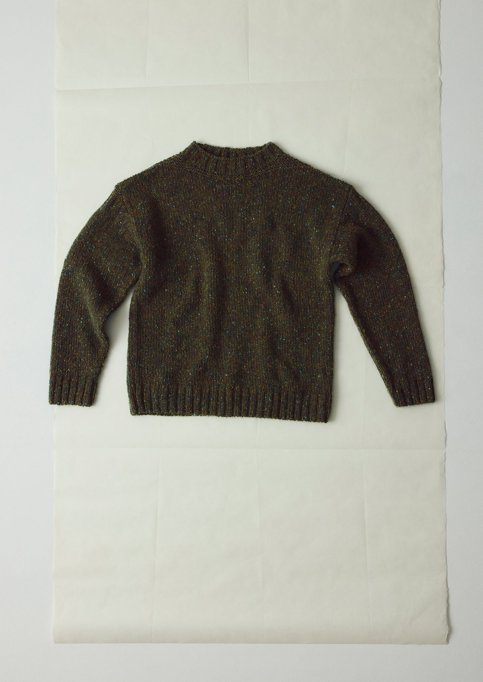 Finn Donegal Wool Sweater | Khaki | TOAST