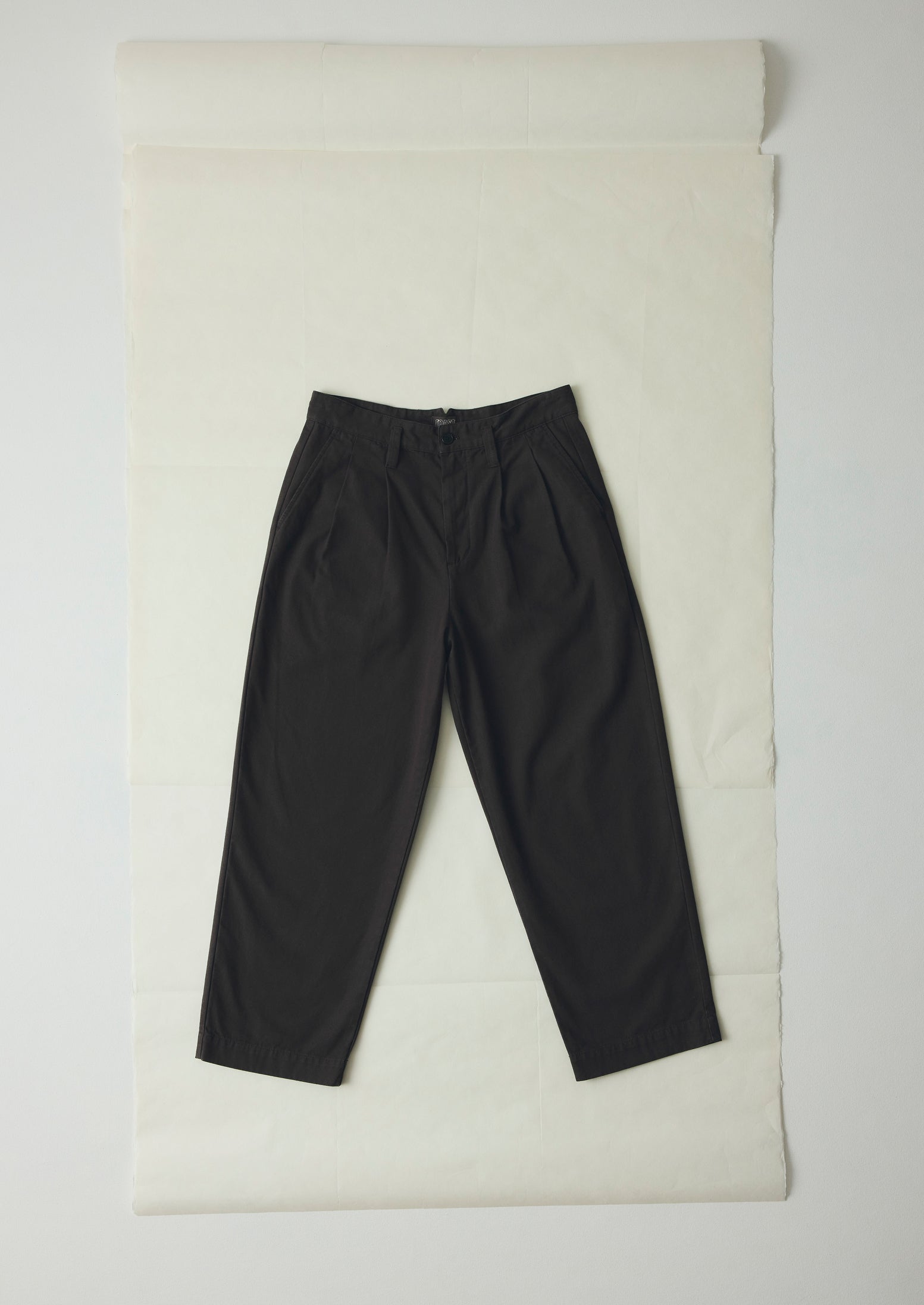 Bill Cotton Canvas Wide Leg Pants | Soft Black | TOAST