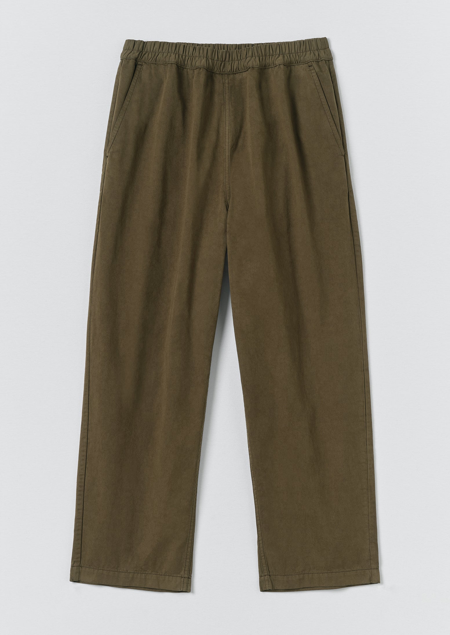 Gabriel Garment Dyed Cotton Twill Pants | Khaki | TOAST
