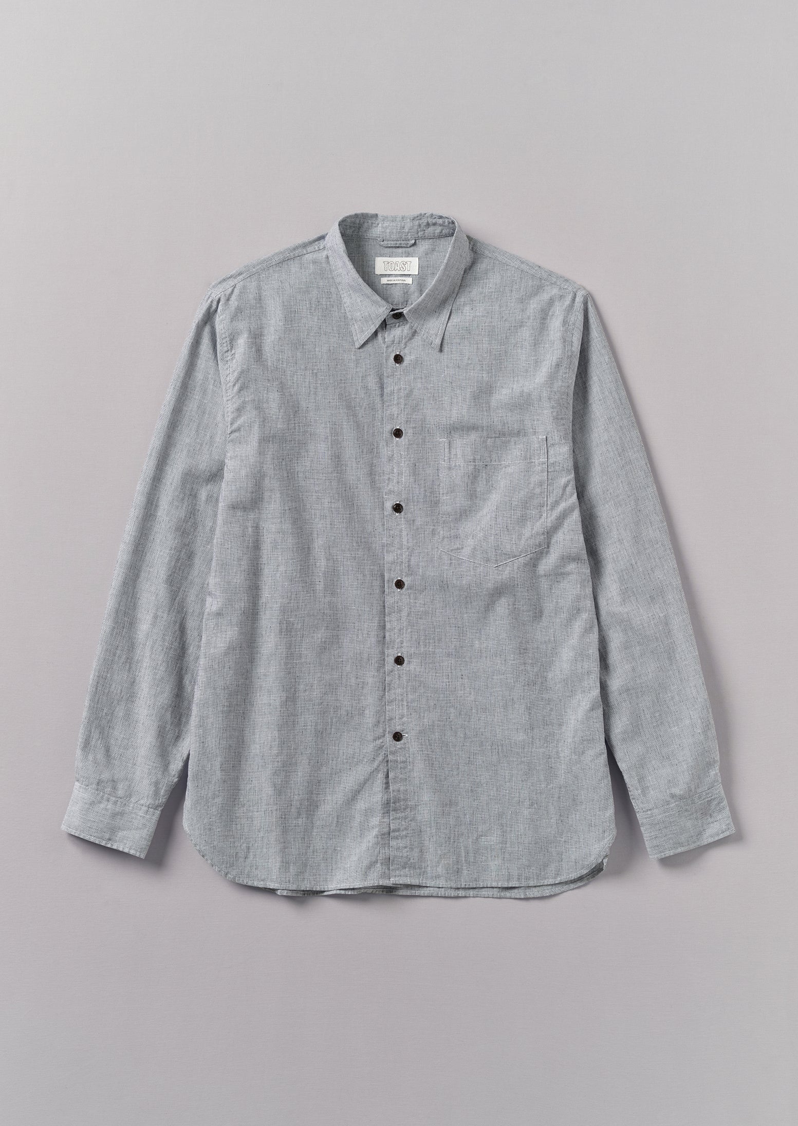 新品】cantata19ss Linen Chambray Shirt