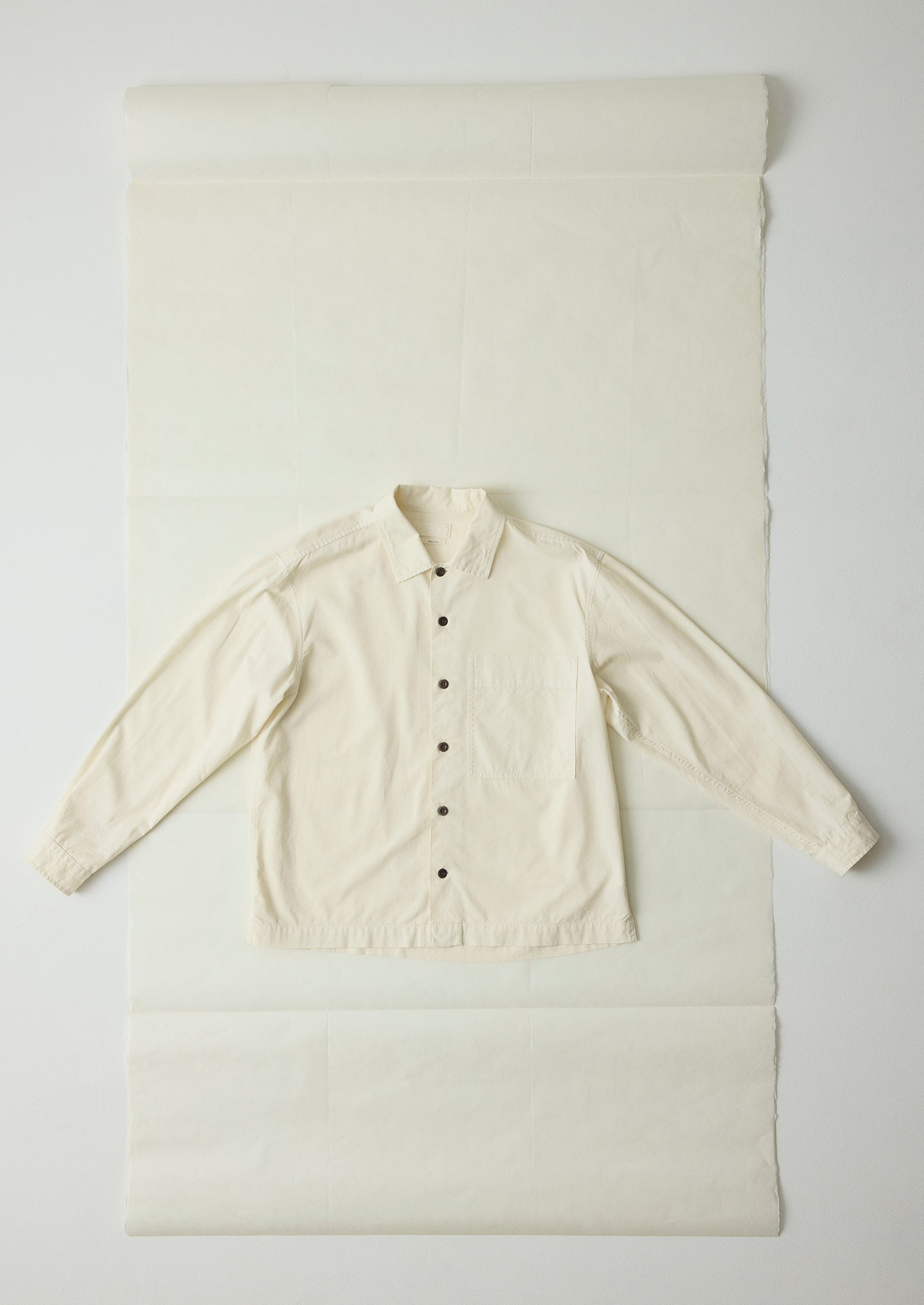 Elis Garment Dyed Oxford Shirt | Ecru | TOAST