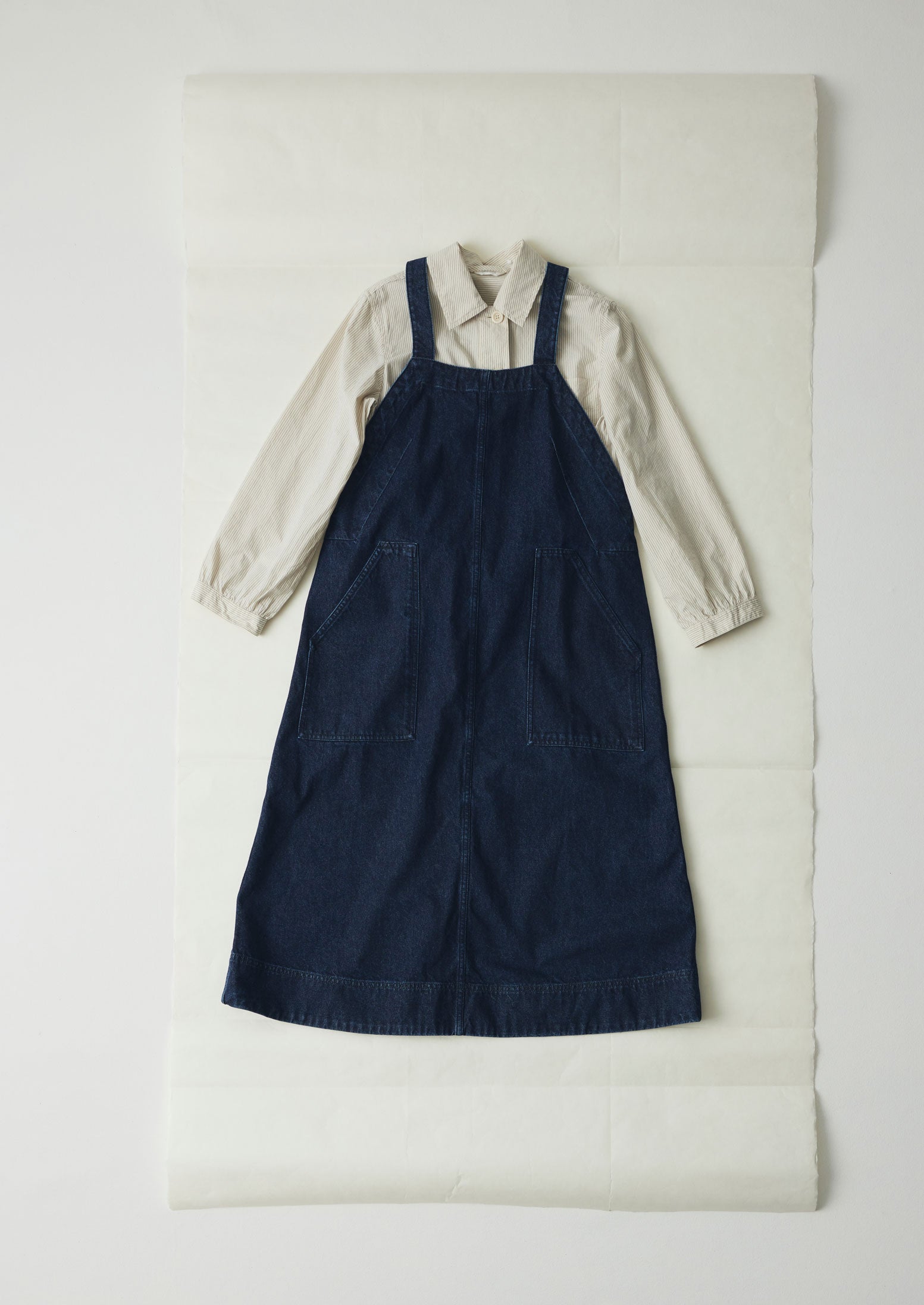 Patch Pocket Denim Dungaree Dress