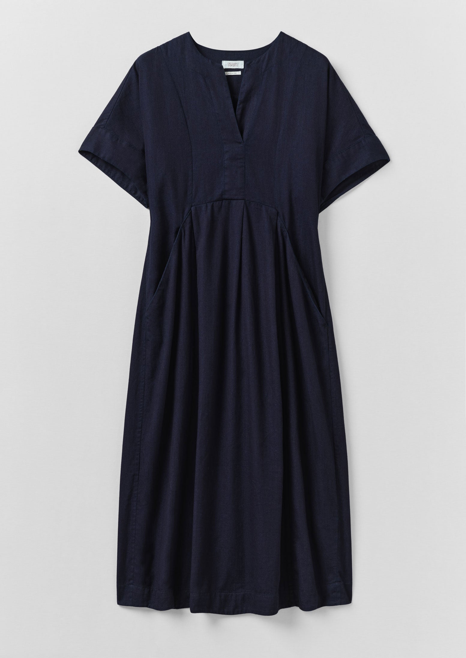 Bryn Twill Dress | Indigo | TOAST