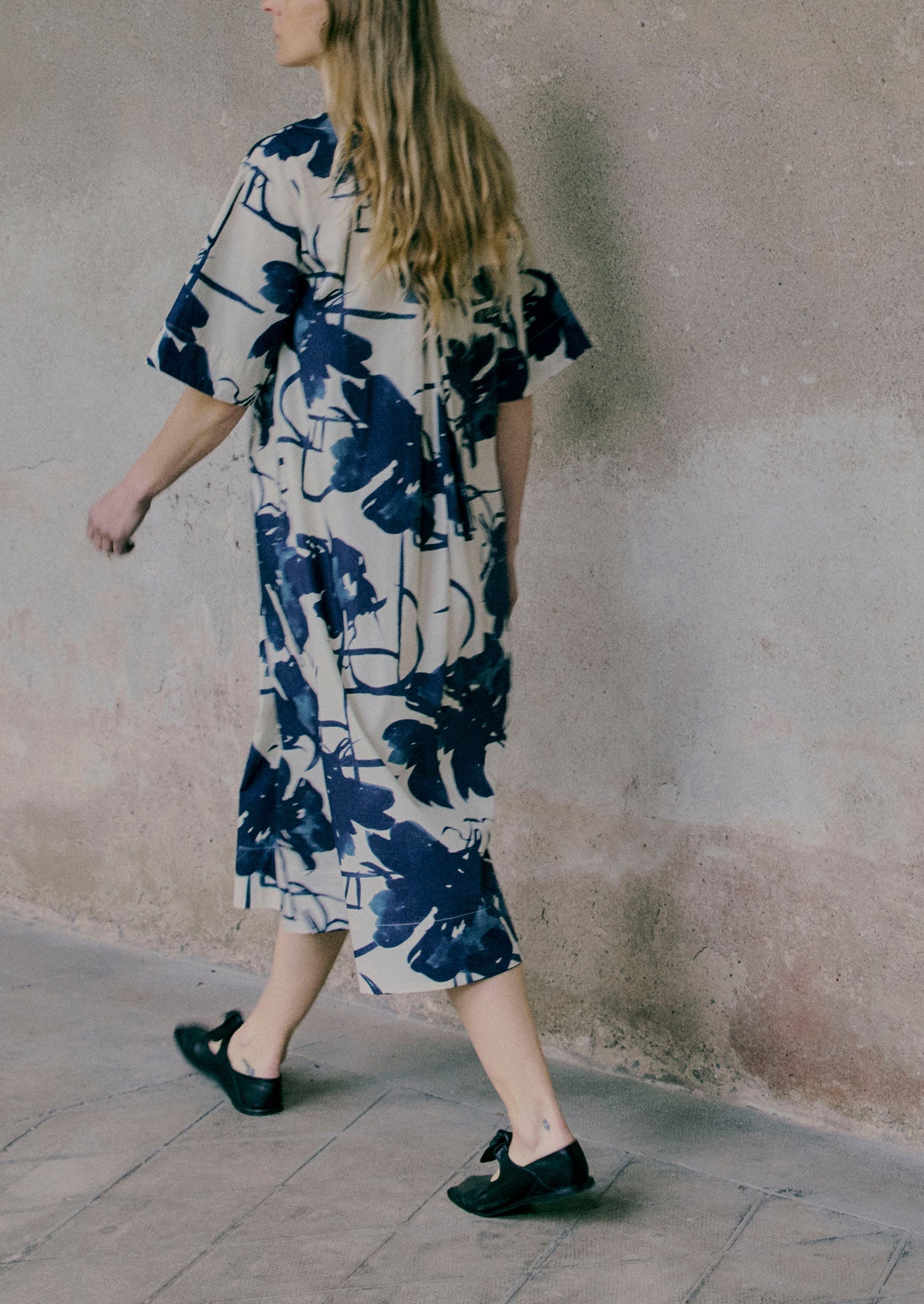 cotton ink dress Hand Block Printed Cotton Dress
