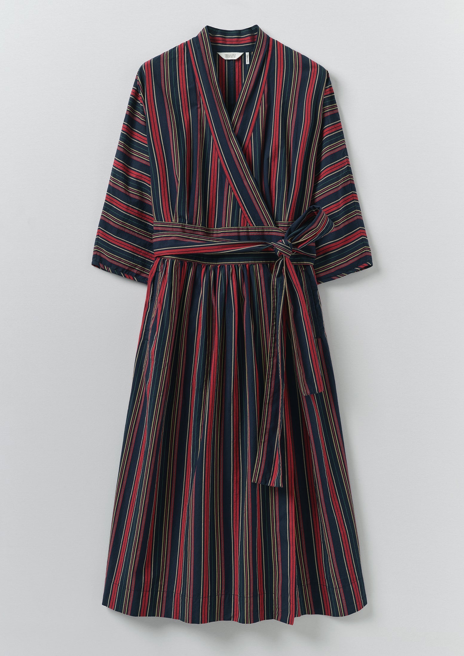 Pantry Stripe Cotton Wrap Dress