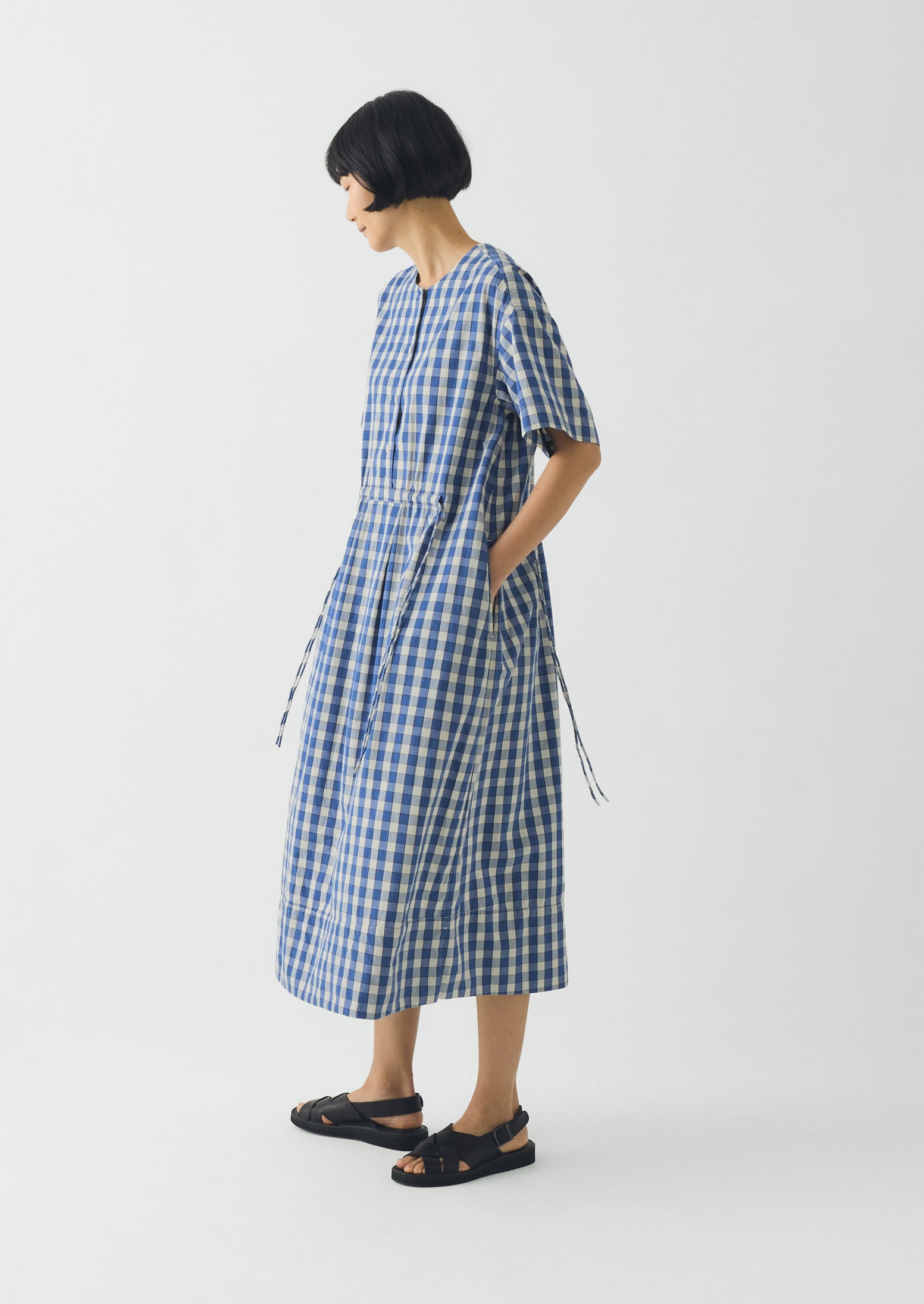 cotton gingham dress Gingham Check Cotton Dress