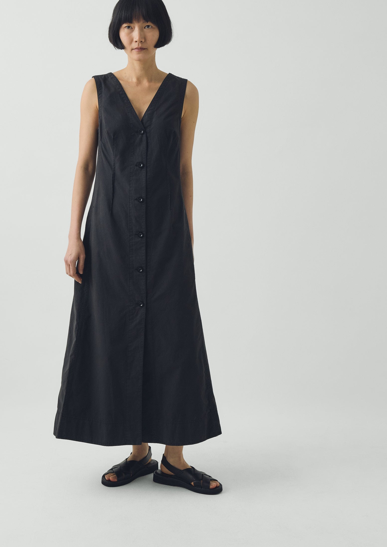 black poplin dress Rebecca Taylor Isla Poplin Mini Dress