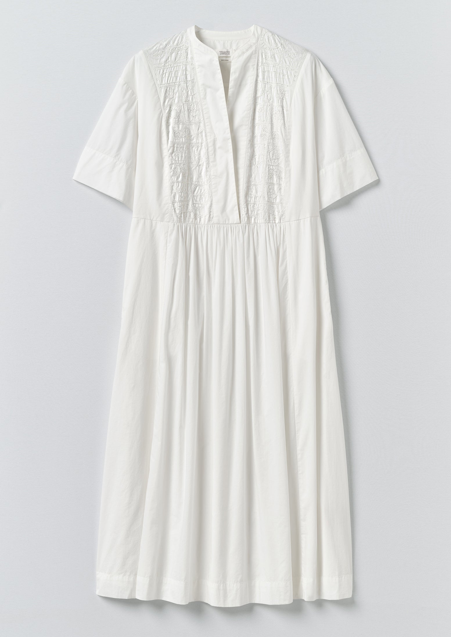 Embroidered Cotton Voile Dress