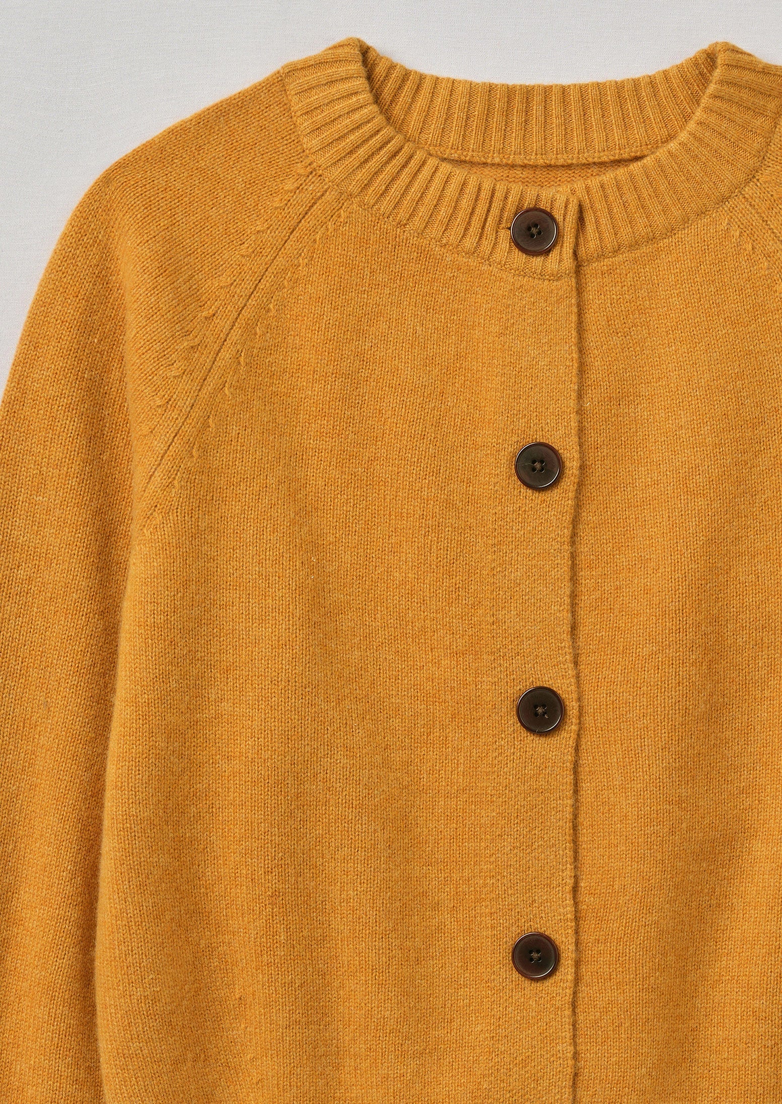 Eden Wool Cashmere Raglan Cardigan | Ginger Melange | TOAST