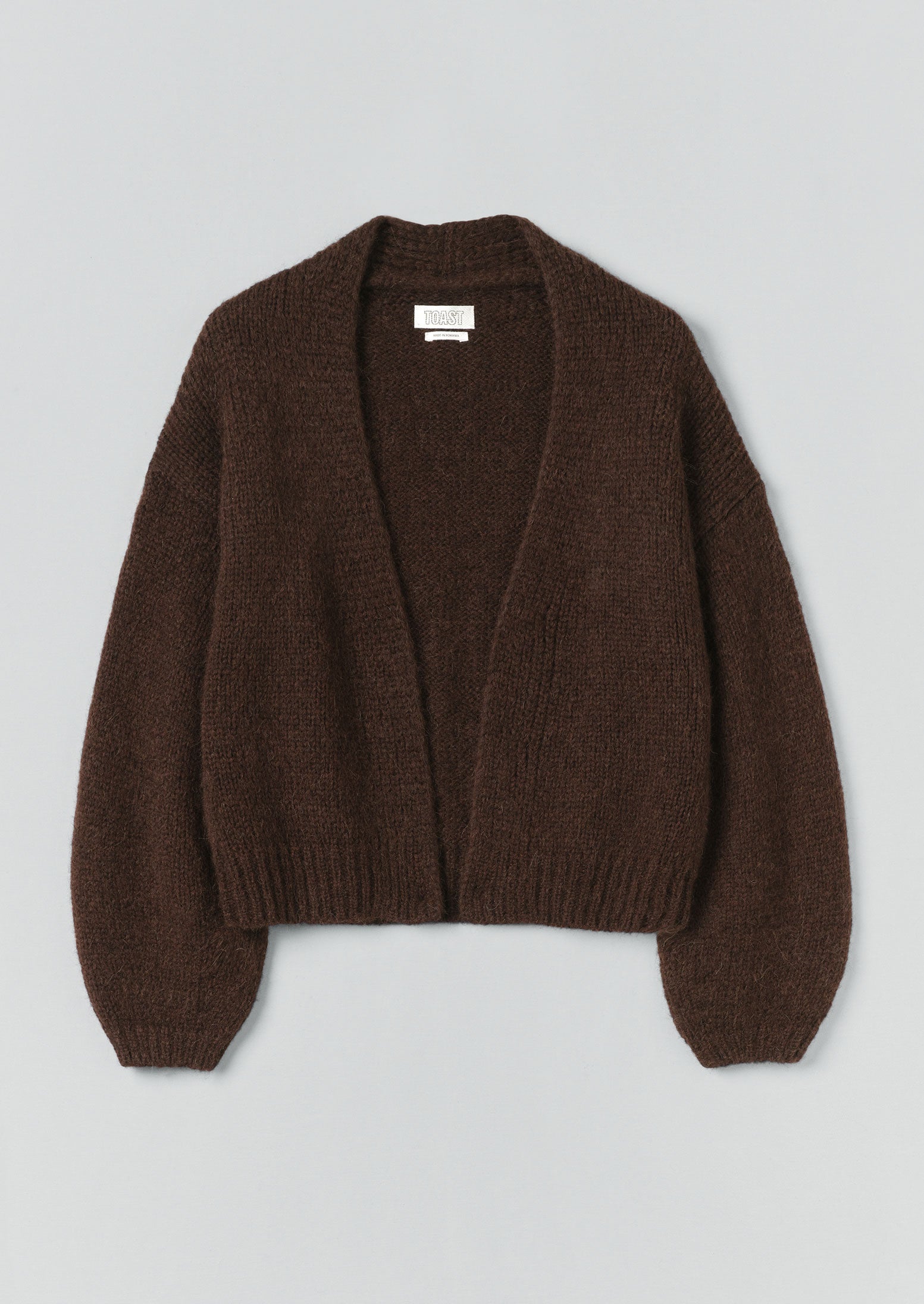 Lofty Alpaca Blend Cardigan | Chestnut | TOAST