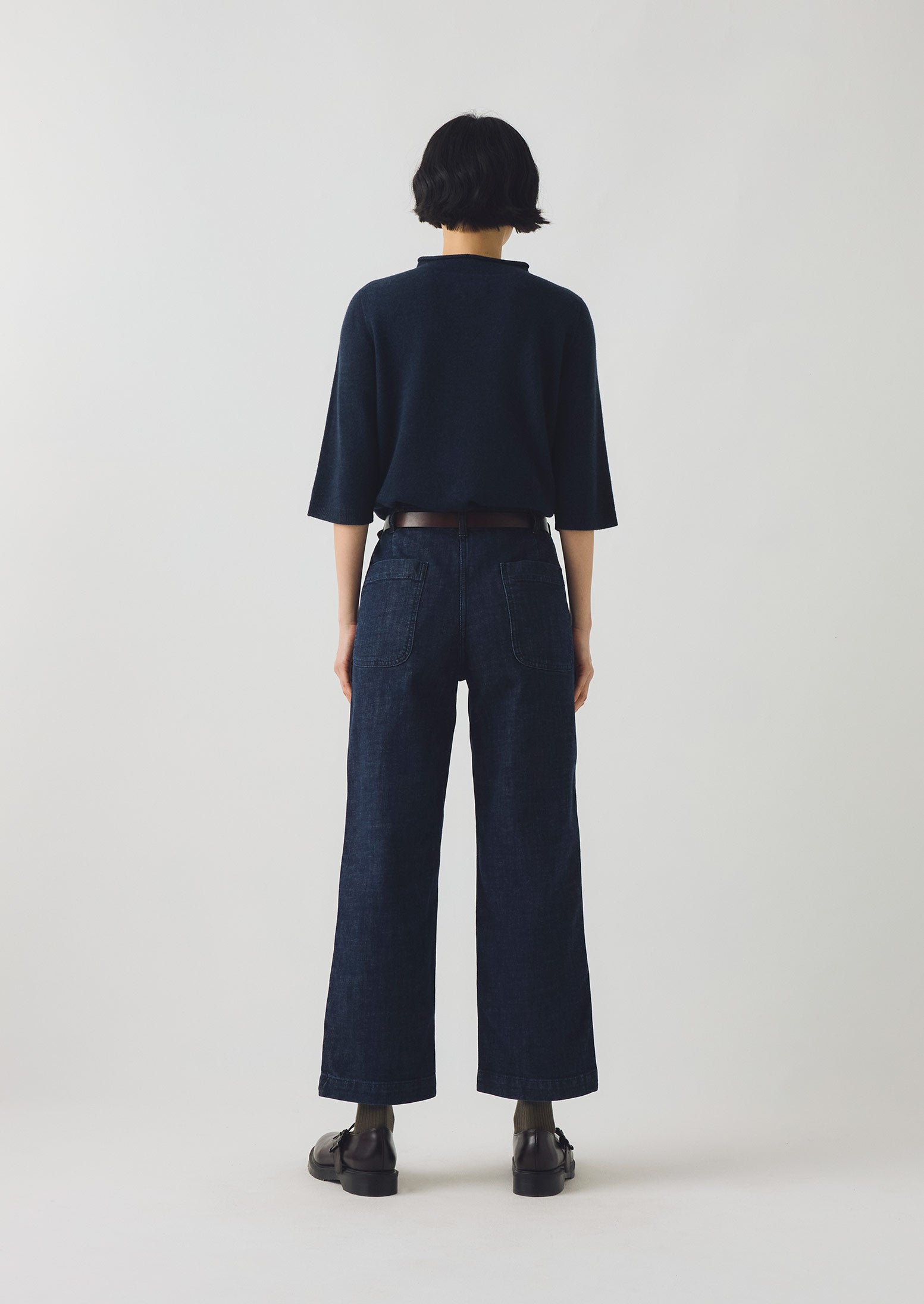 Ashley Organic Cropped Jeans | Indigo | TOAST