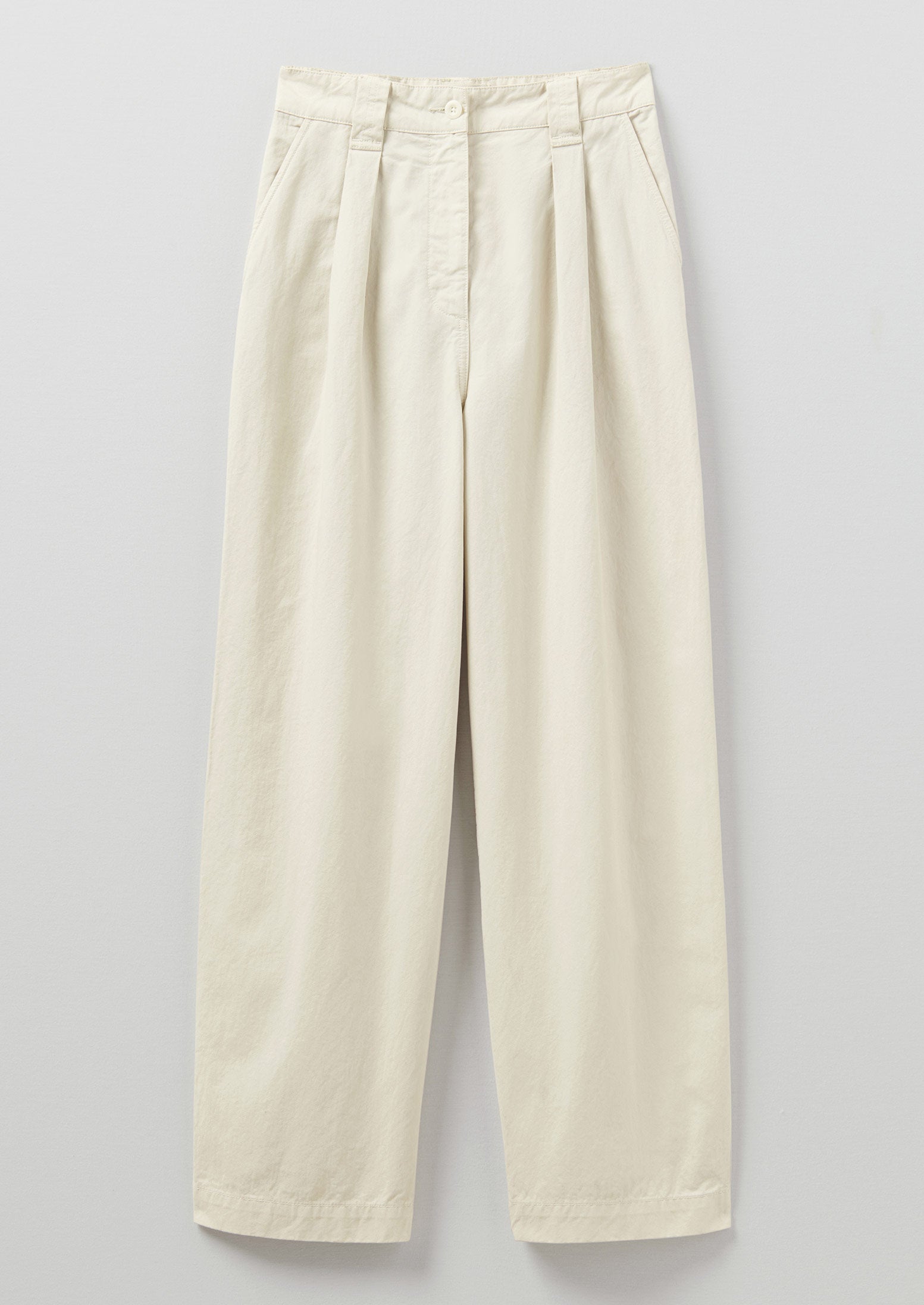 Cotton Linen Twill Pants | Stone | TOAST