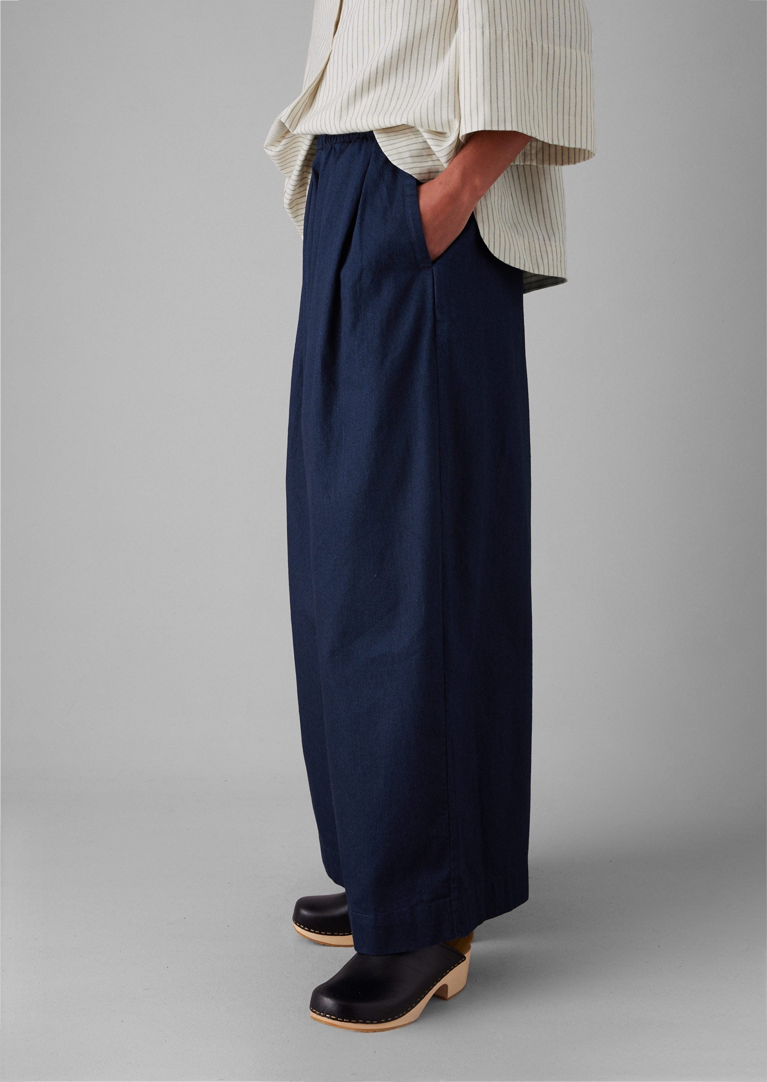 Twill Pull On Pants | Indigo | TOAST