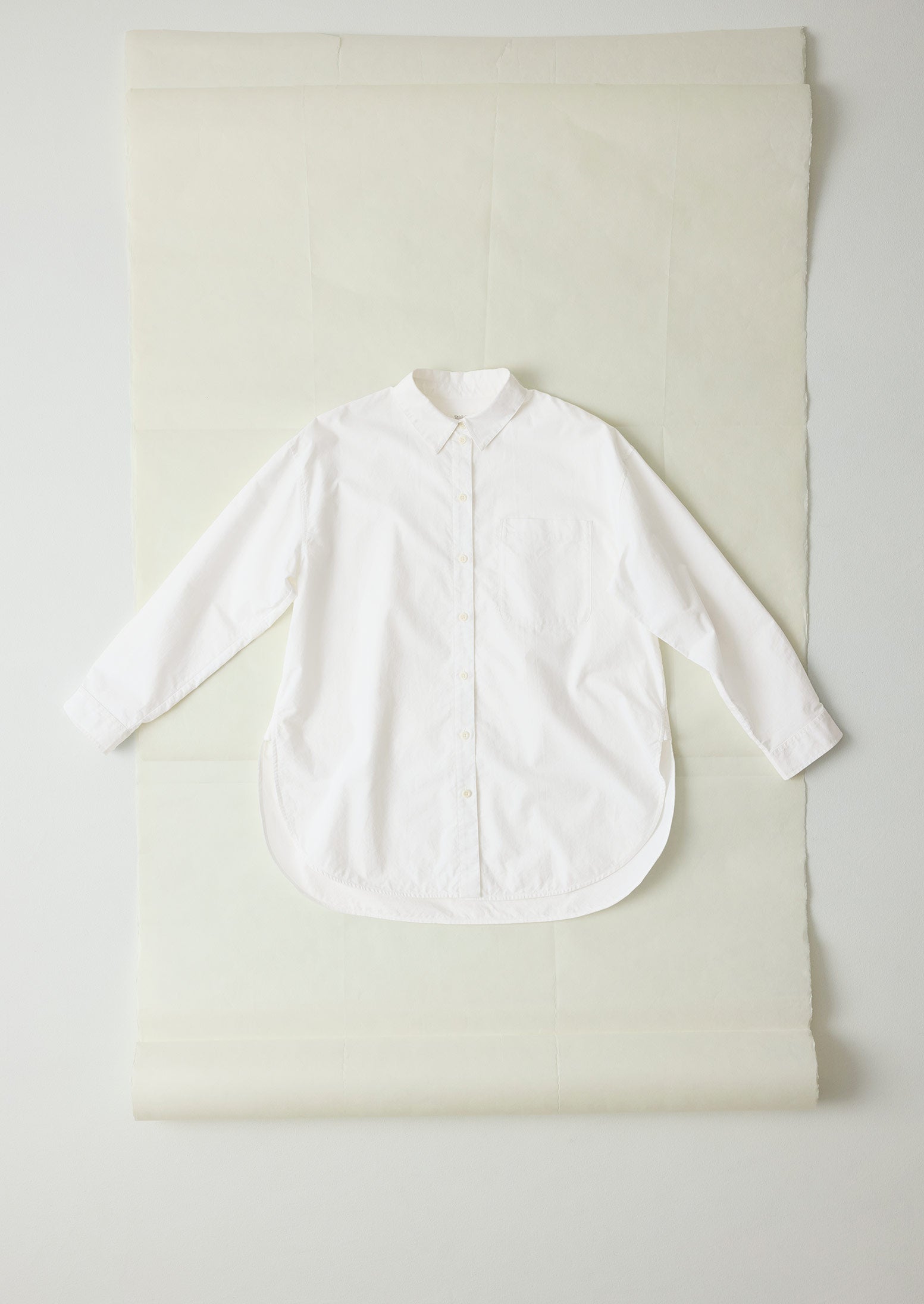 Cotton Oxford Oversized Long Shirt