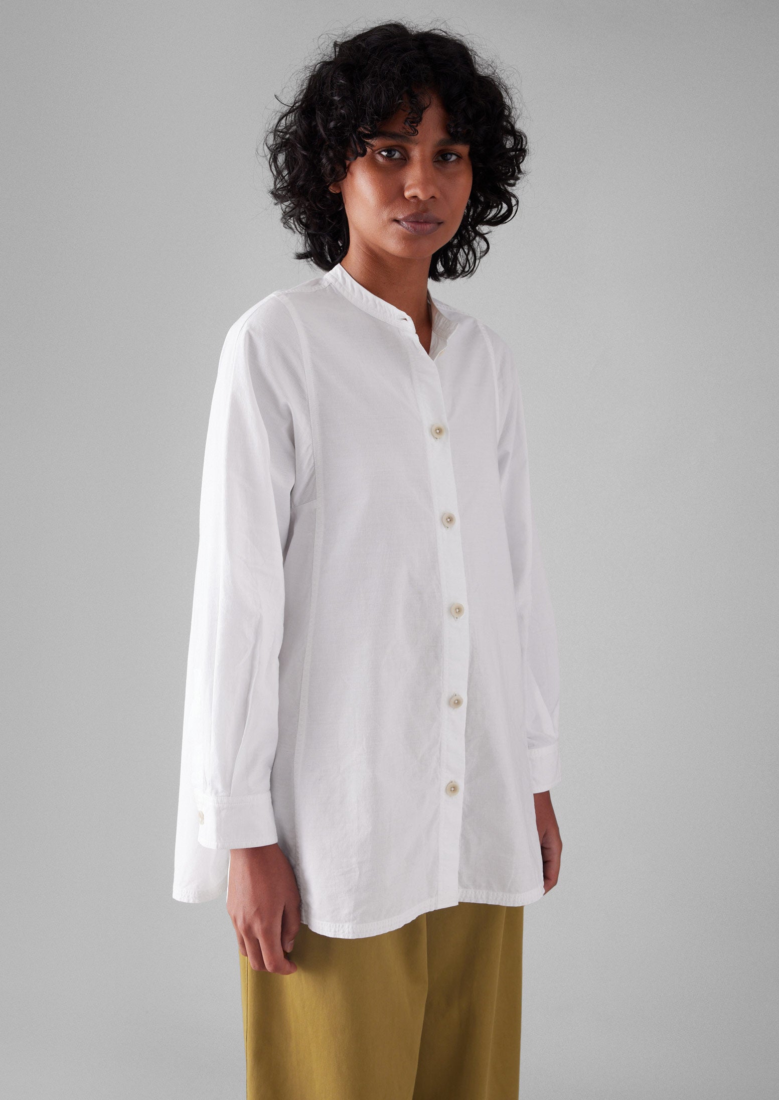 white poplin dress shirt Jones New York Easy Care Shirt Medium / White