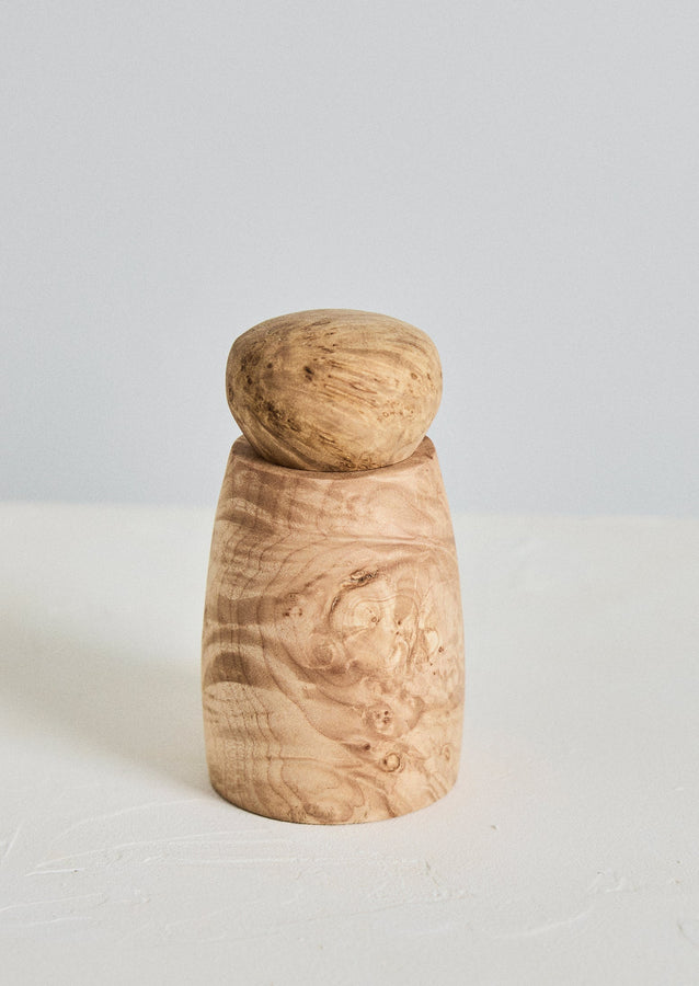 Elise McLauchlan Maple Burl Pepper Mill | Natural