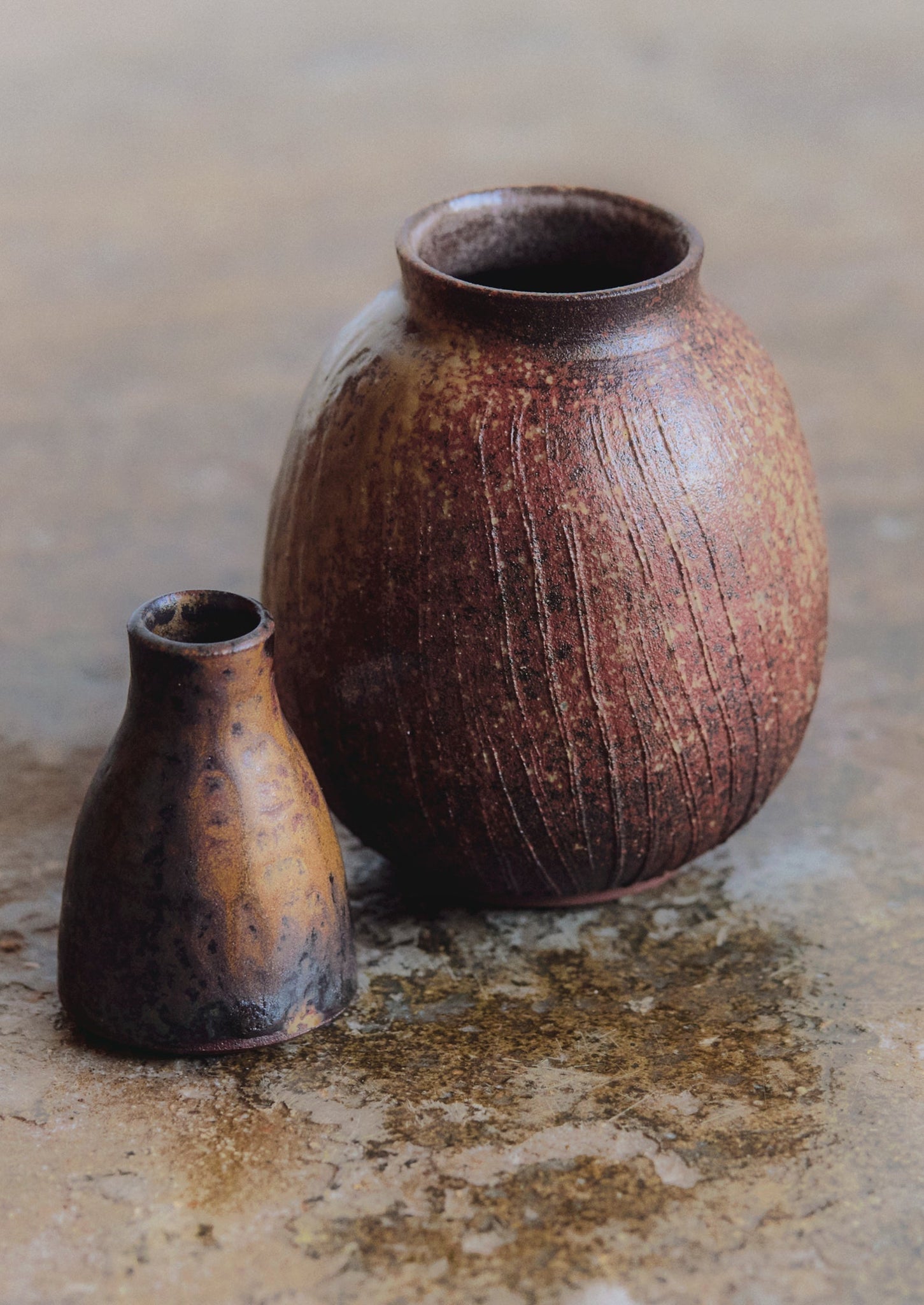 Laerke Moller Hansen Bud Vase | Brown/Olive