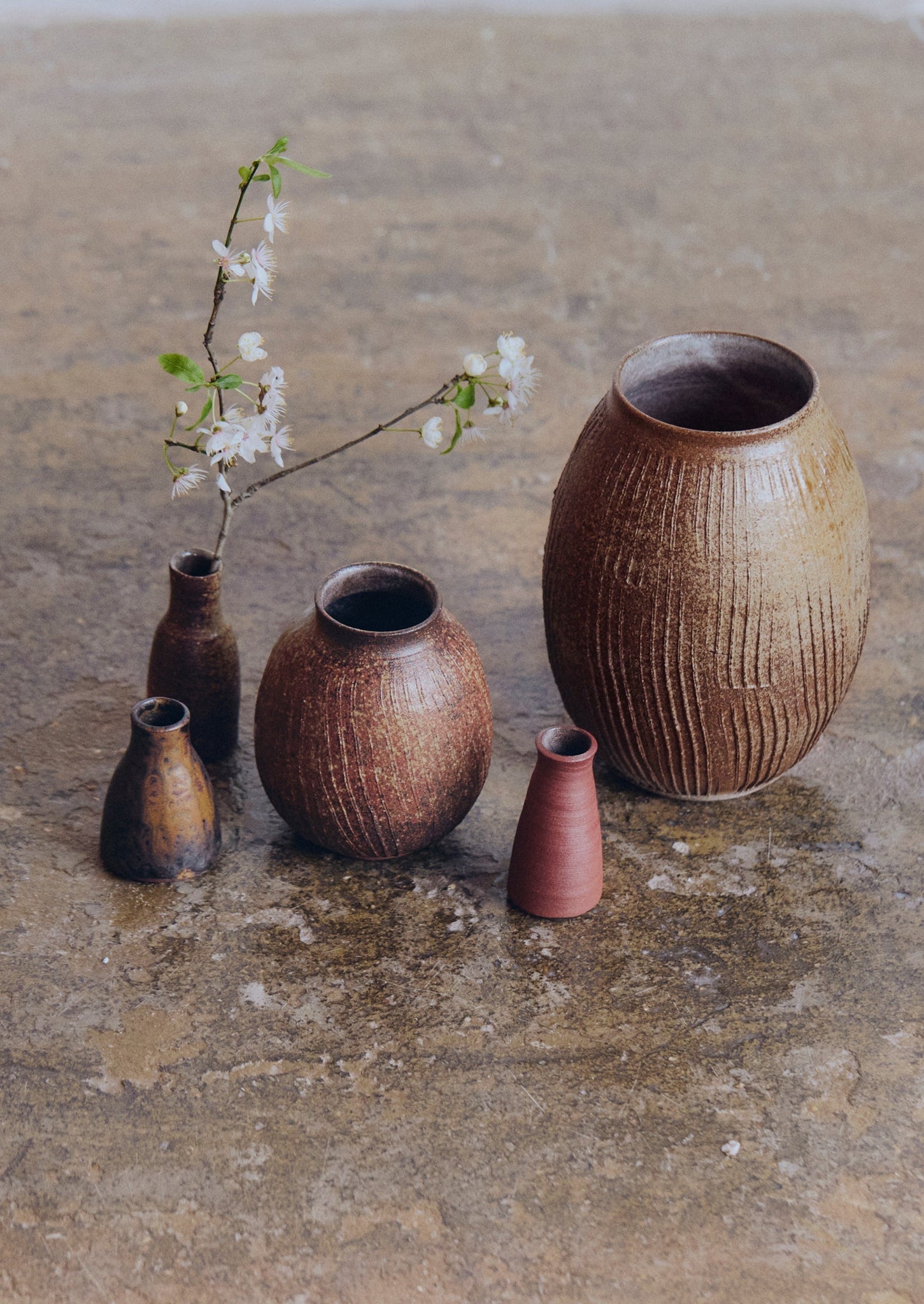 Laerke Moller Hansen Mini Ash Vase | Brown/Olive
