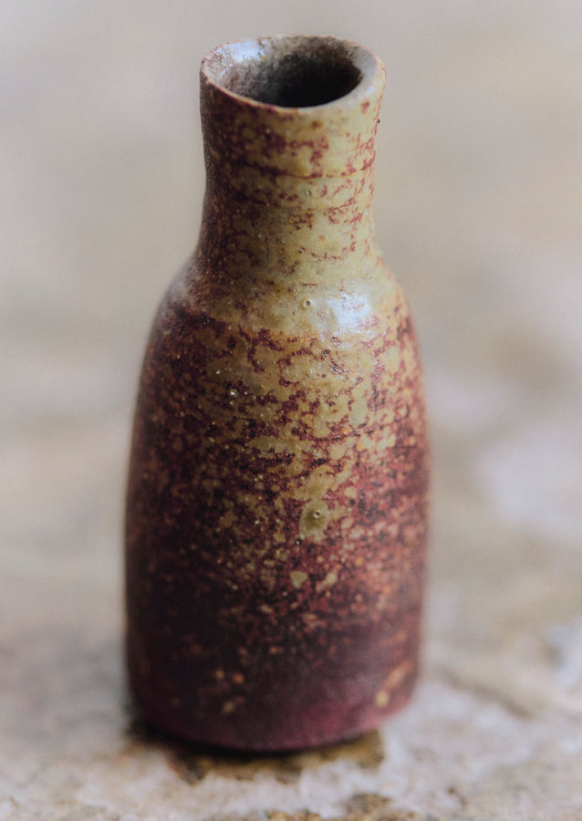 Laerke Moller Hansen Mini Ash Vase | Brown/Olive