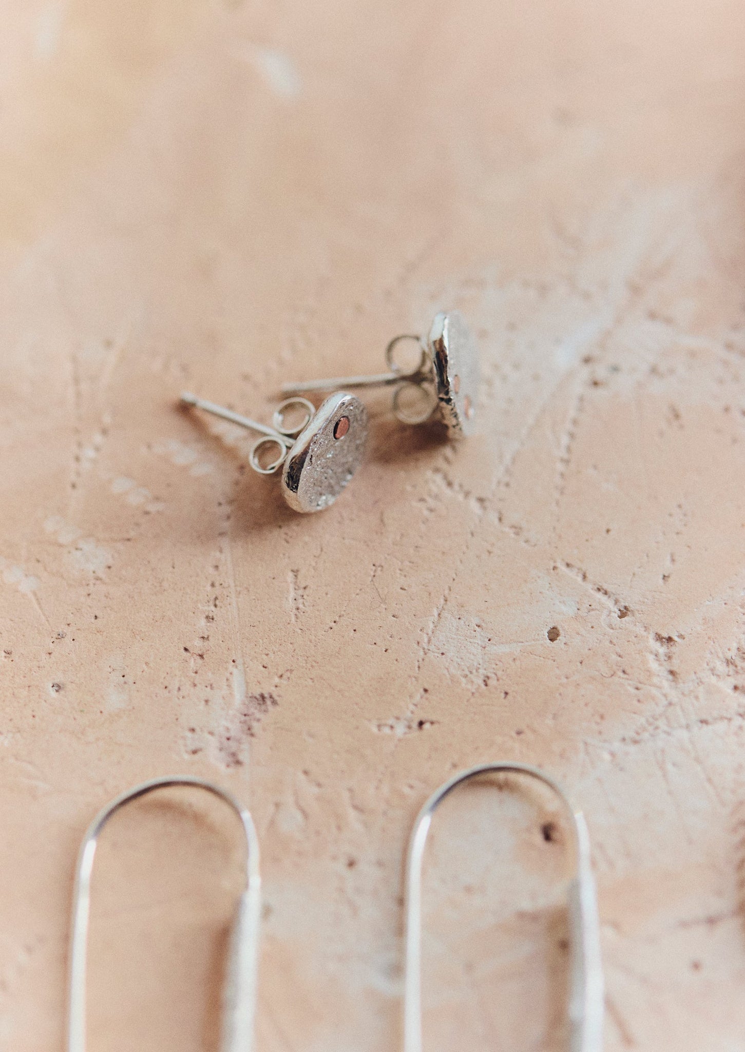 Lindey Tydeman Stud Earrings | Silver/Gold/Copper