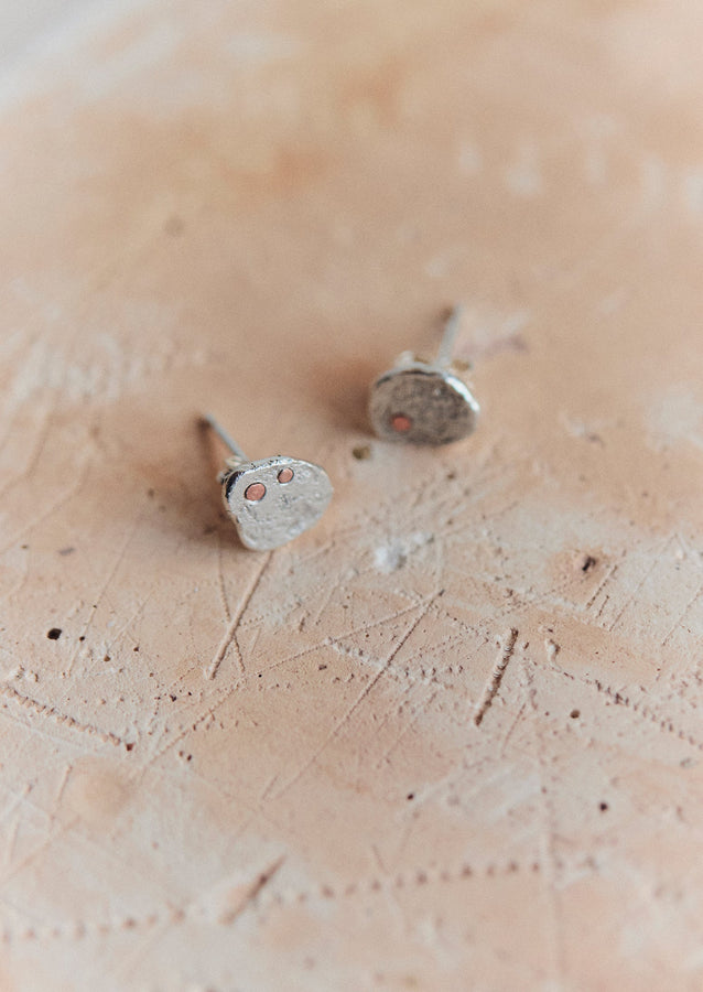 Lindey Tydeman Stud Earrings | Silver/Gold/Copper