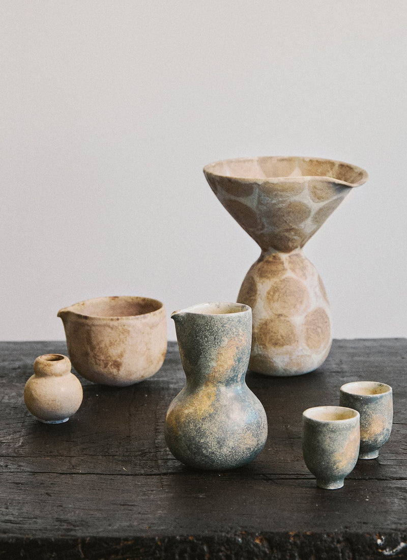 Linnan Ye Hand Thrown Matcha Set | Soft Terracotta