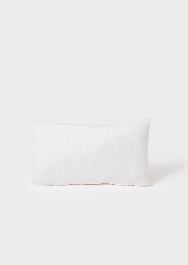 Small Rectangle Wool Pillow Pad | White