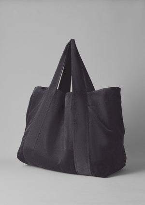 Organic Cord Lounge  Bag | Charcoal