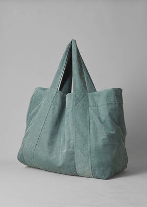 Organic Cord Lounge  Bag | Dusty Blue