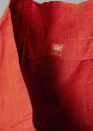 Garment Dyed Linen Bag | Red Chilli