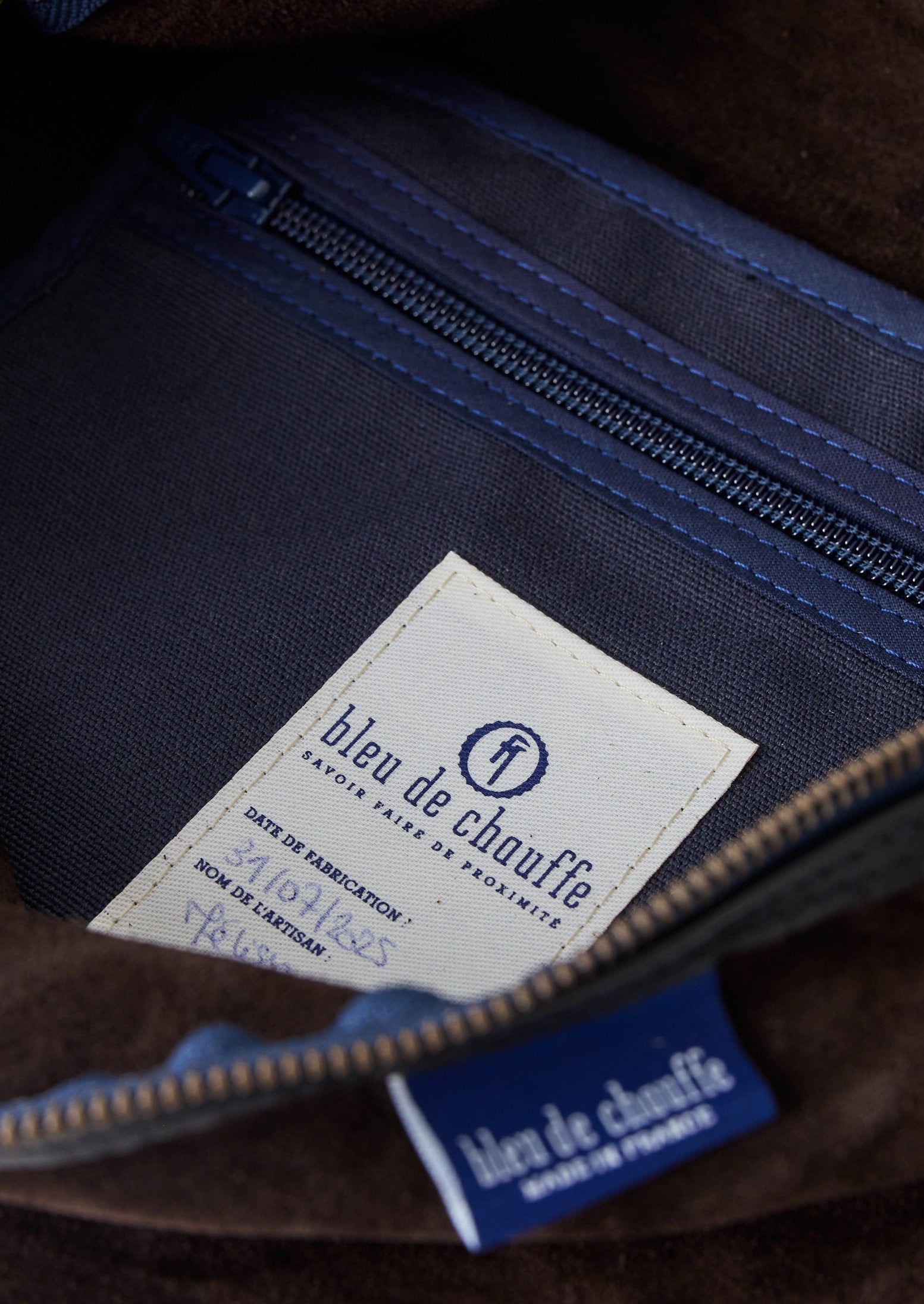 Bleu De Chauffe Large Suede Cross Body Bag | Dark Brown | TOAST