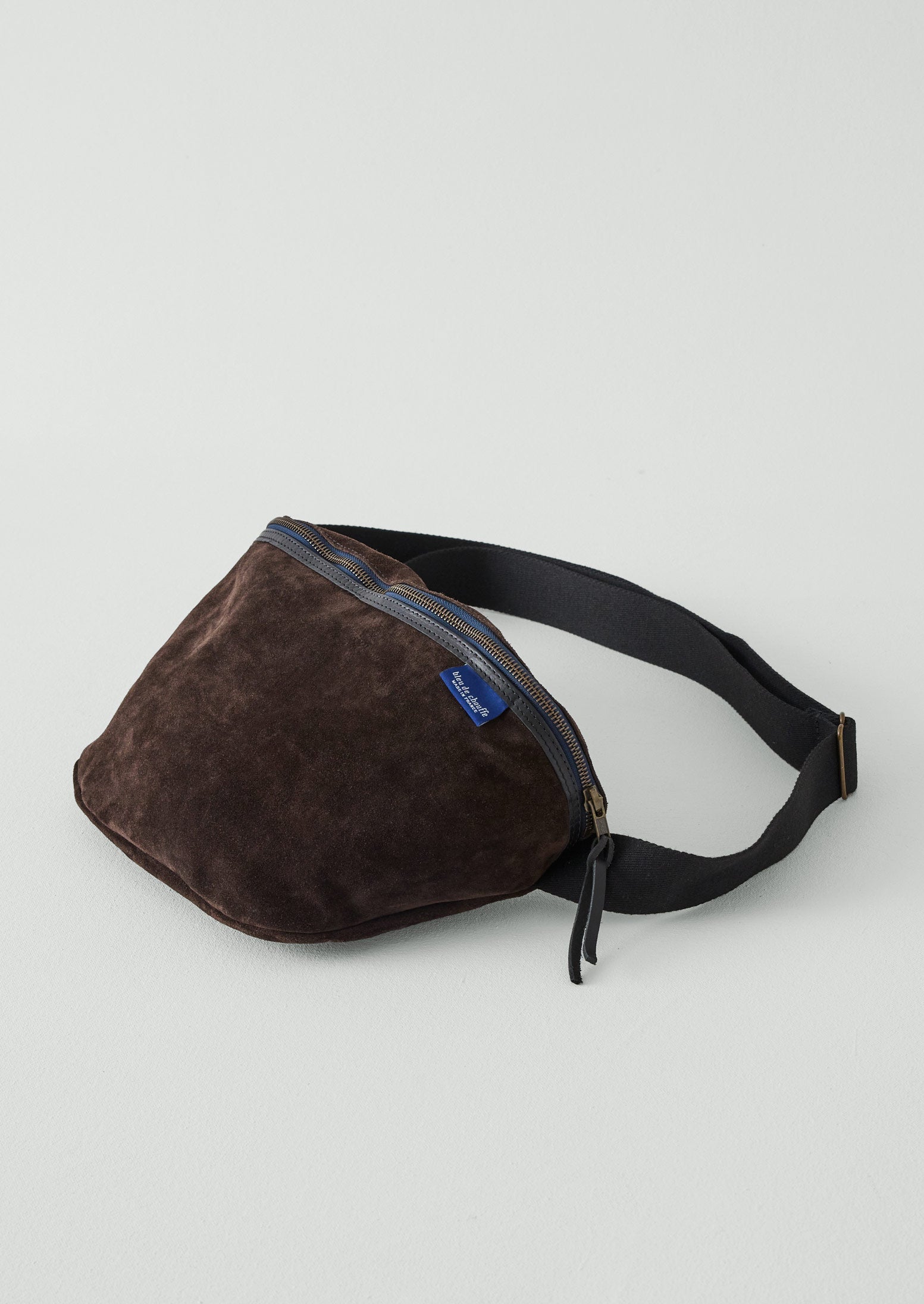 bleu de chauffe レザーダッフルバッグ　RRL ウィルレザーグッズ Bleu De Chauffe Large Suede Cross Body Bag | Dark Brown | TOAST