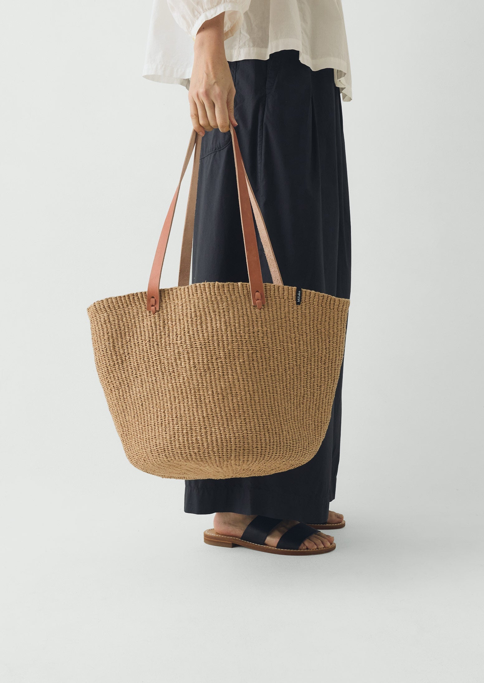 Mifuko Woven Paper Basket Bag | Natural | TOAST