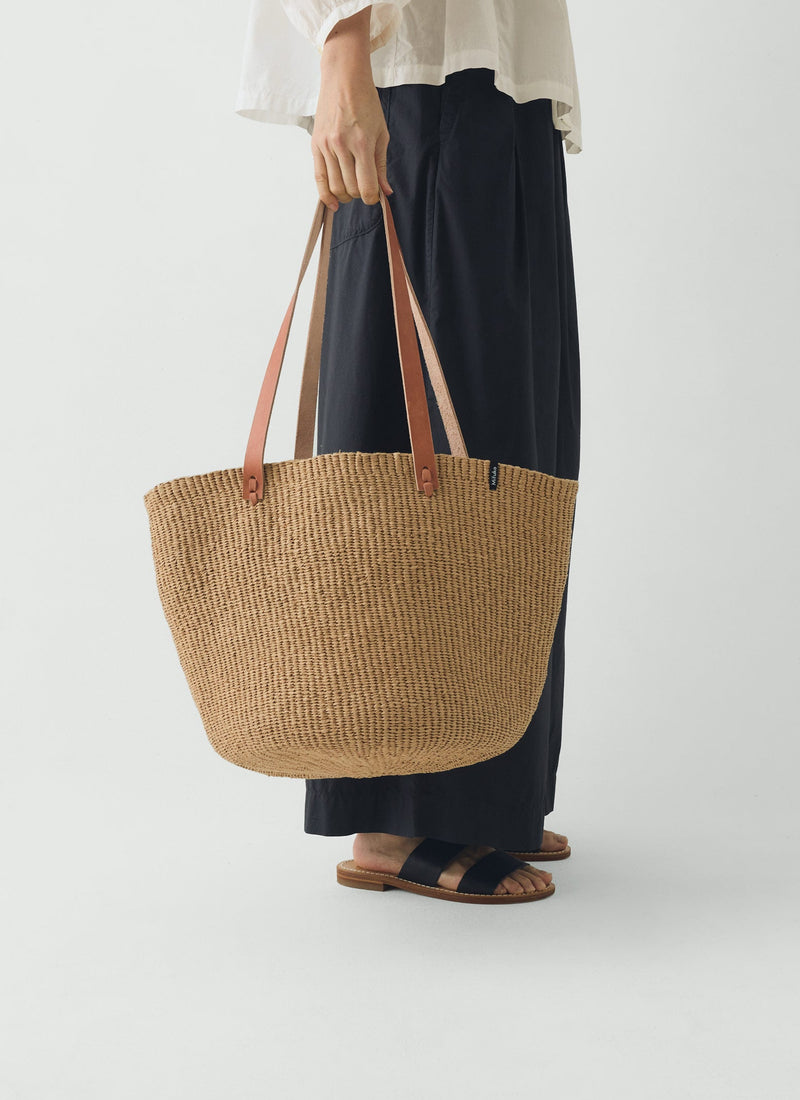 Mifuko Woven Paper Basket Bag | Natural